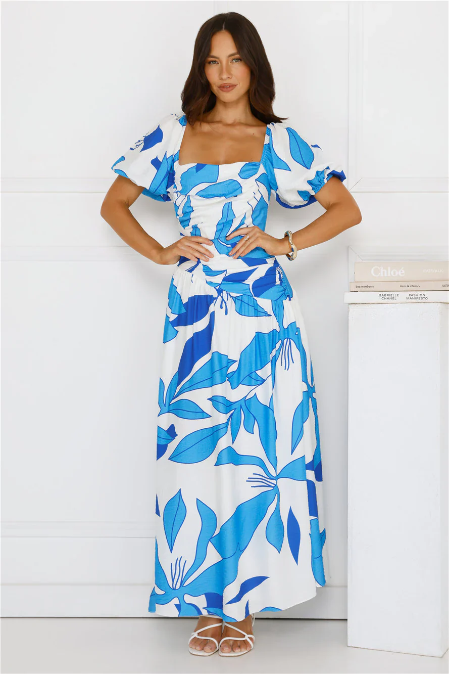 Jet Set Go Maxi Dress Blue