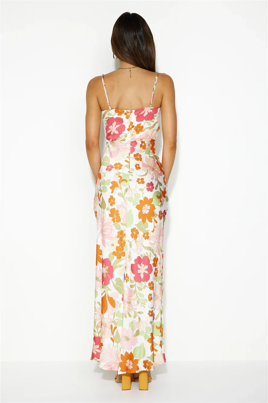 Intriguing Girl Maxi Dress Pink