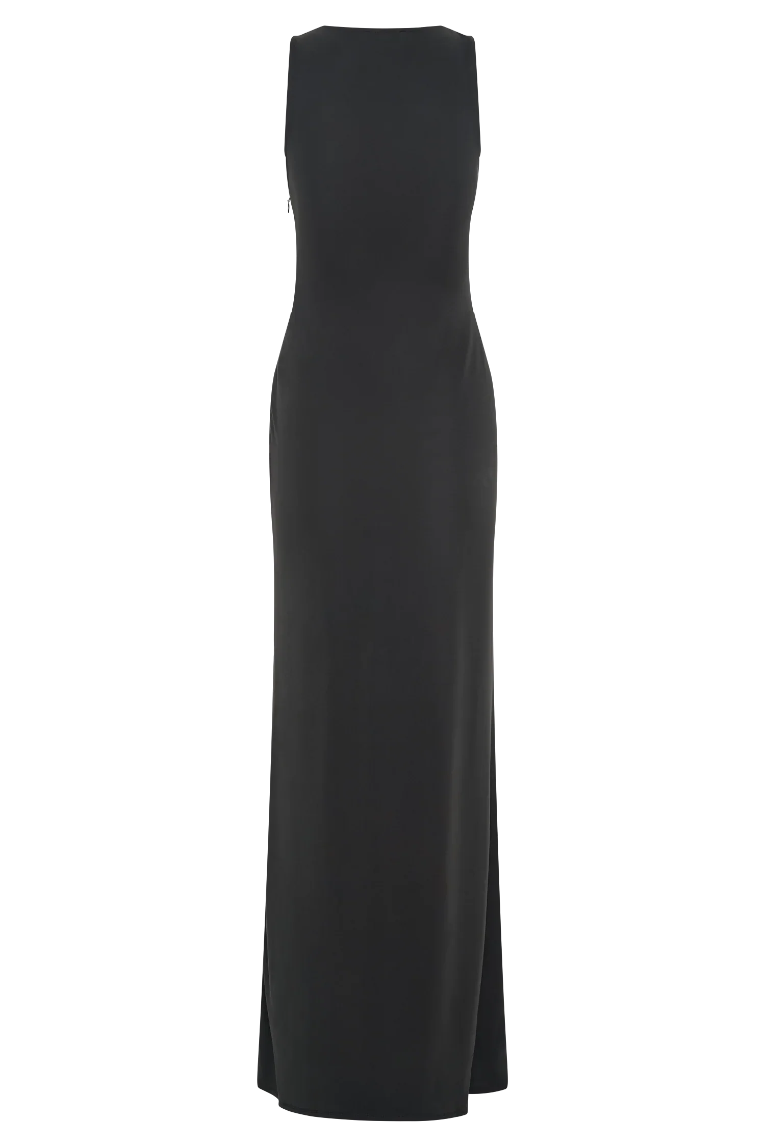 Kassidy Peached Jersey Maxi Dress - Black