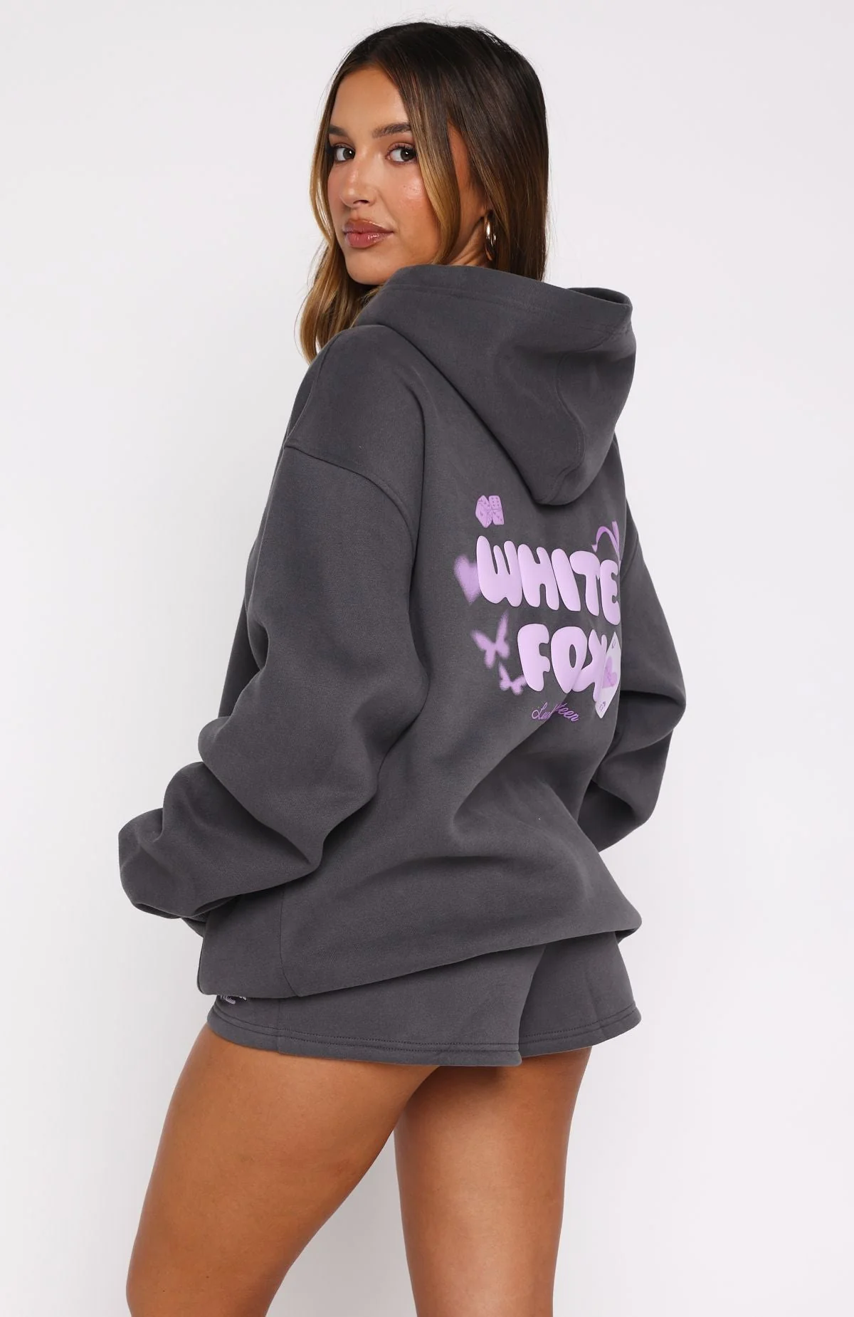 Lucky Thirteen Stephanie Oversized Hoodie Volcanic