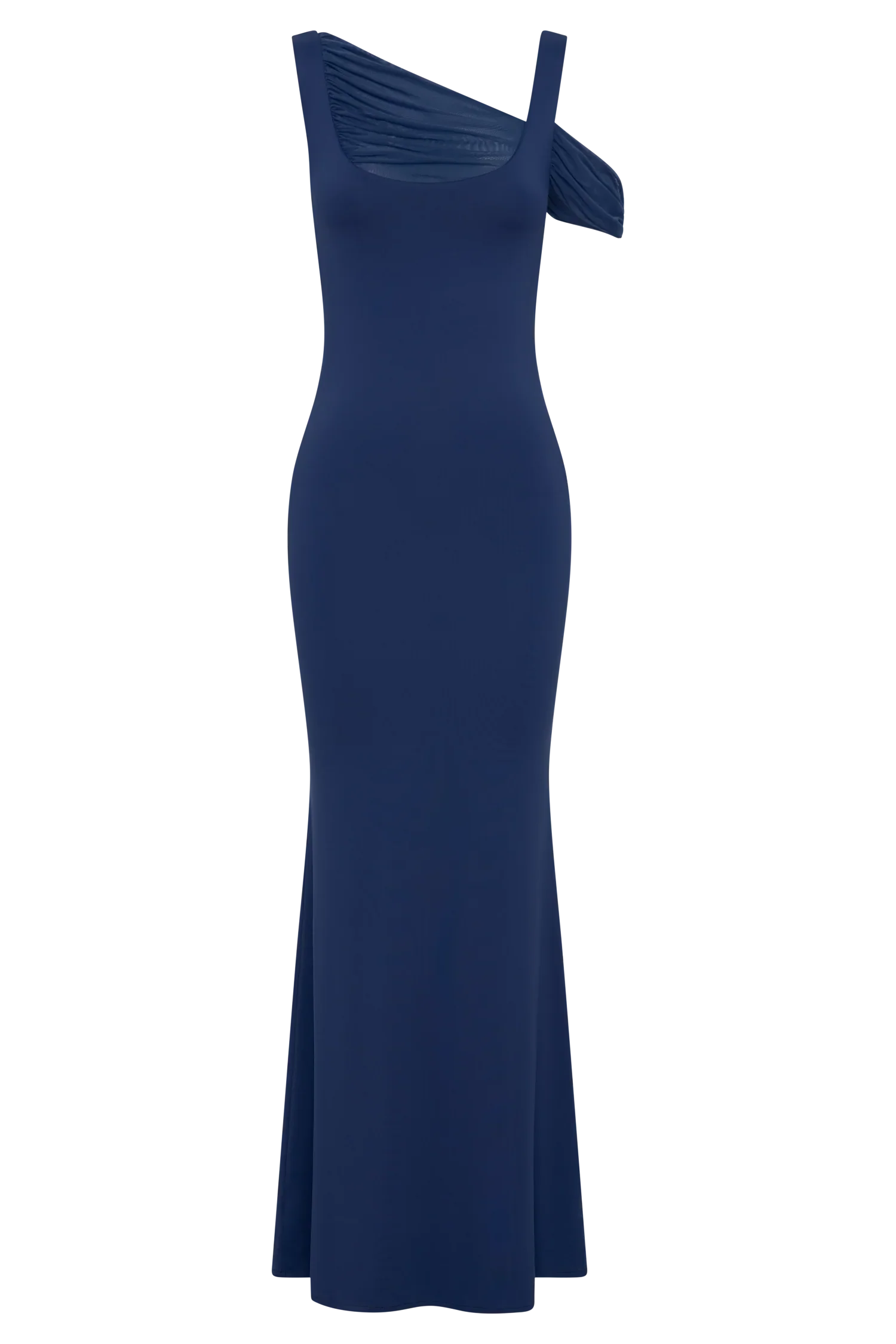 Janette Recycled Nylon And Mesh Sleeveless Maxi Dress - Navy