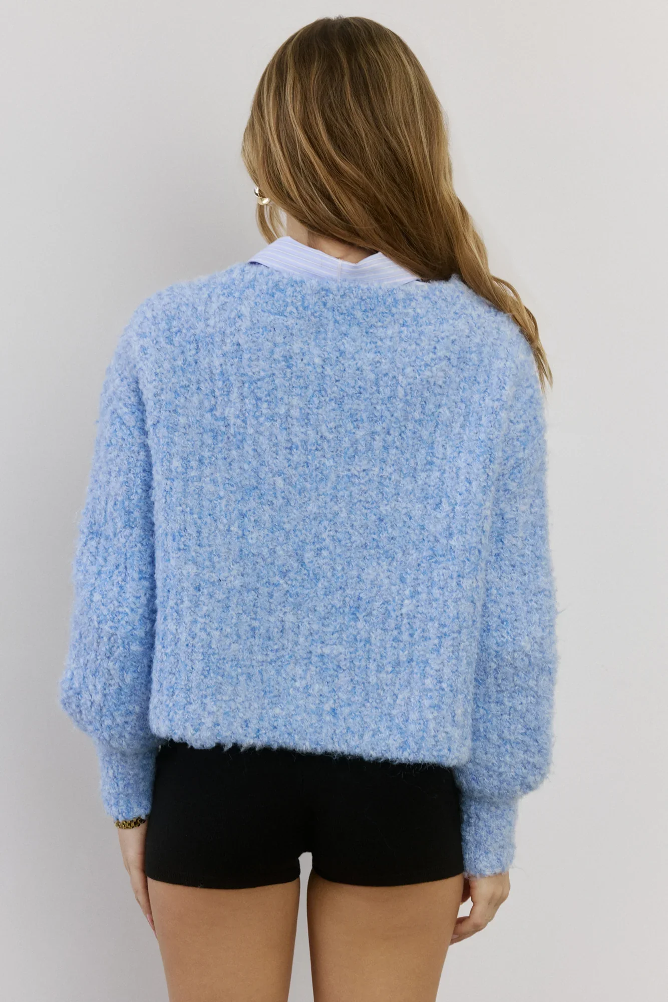 Ice Queen Knit Cardigan Blue