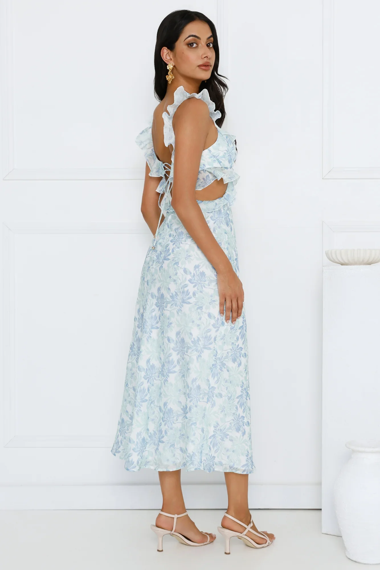 In Another World Maxi Dress Blue