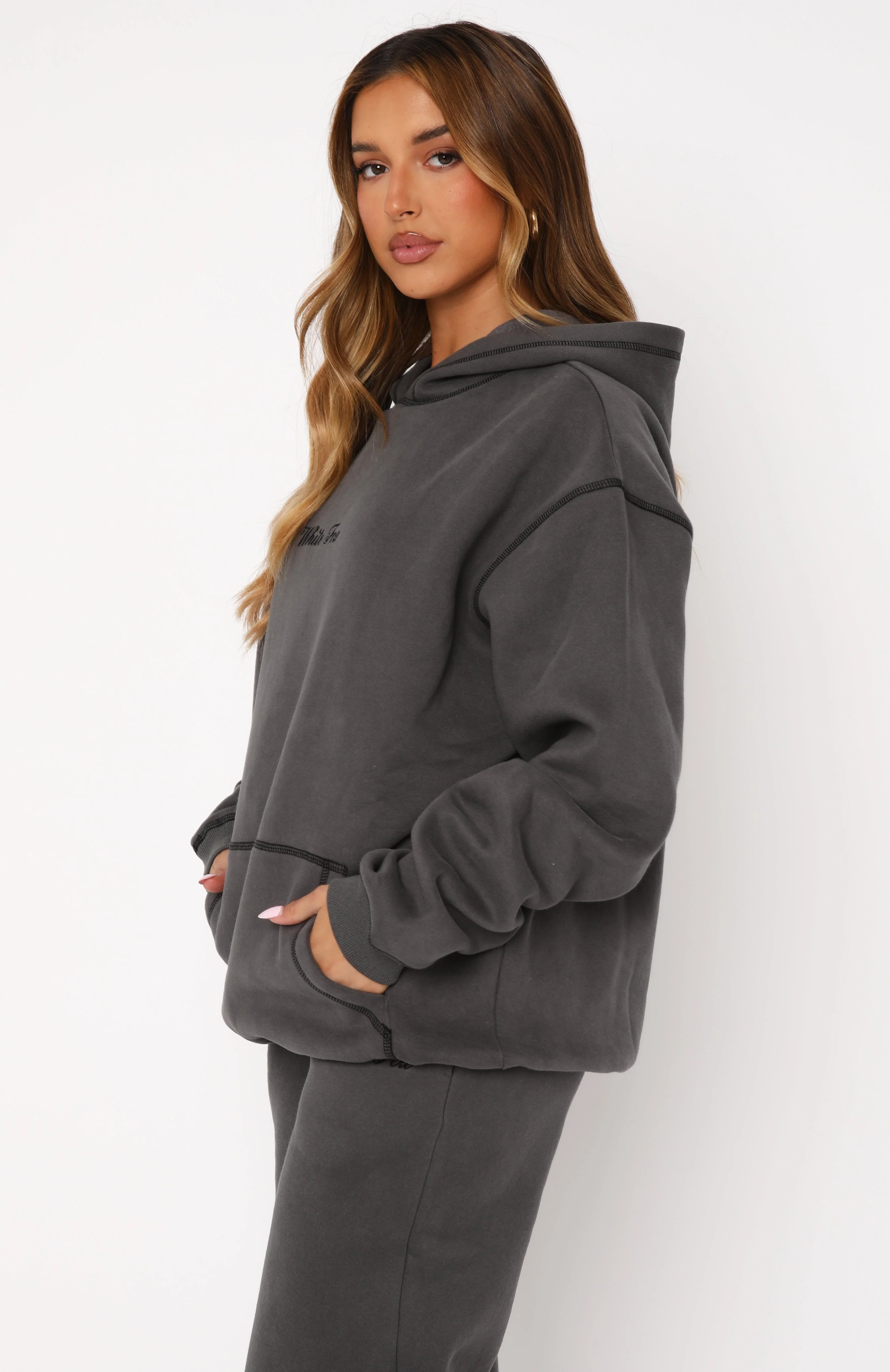 Instant Attraction Oversized Hoodie Charcoal