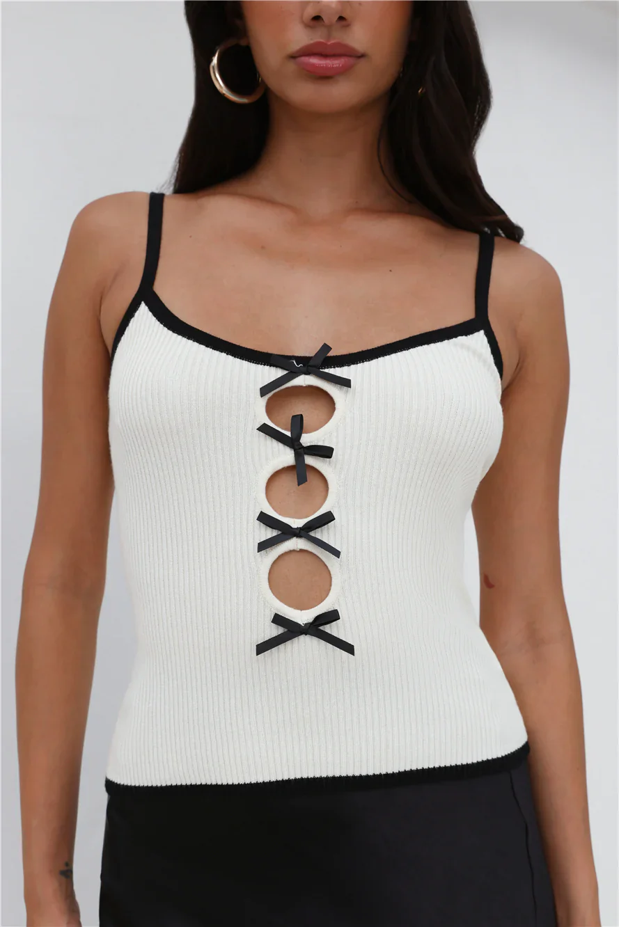 LIONESS Kiss Me Cami Bone