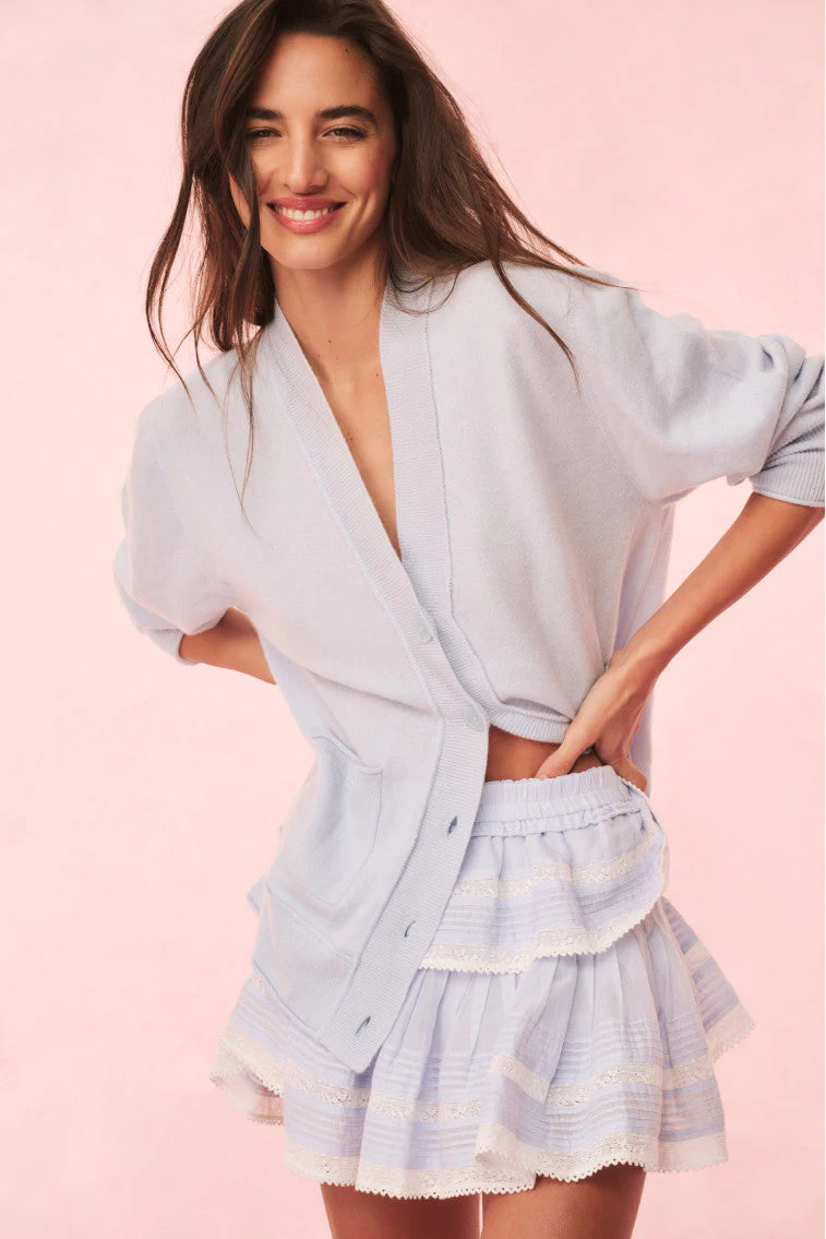 Applene Cashmere Cardigan - SEAGLASS BLUE