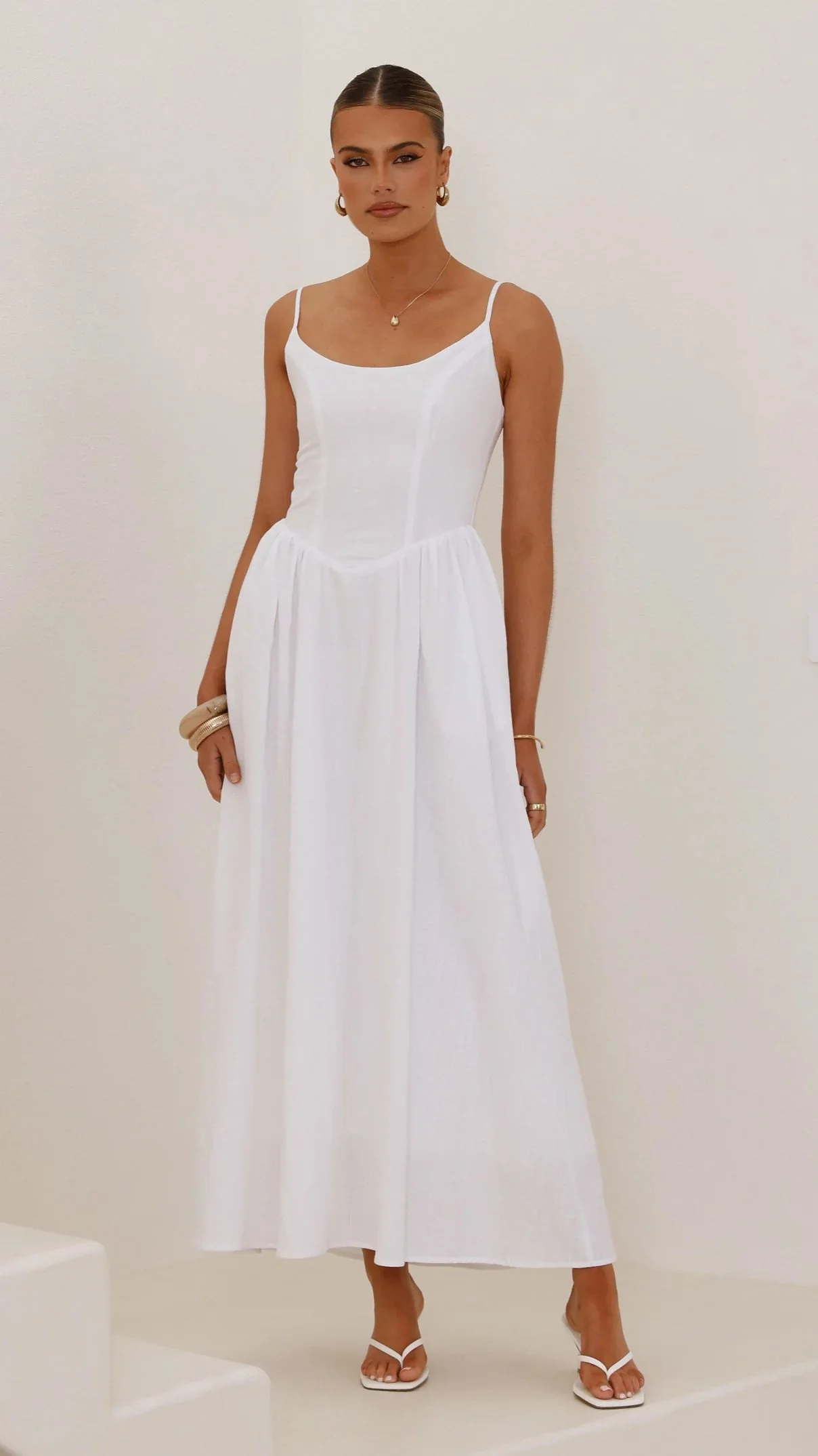Laurelia Maxi Dress - White
