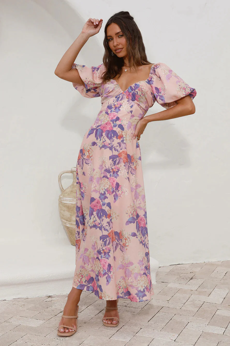 Sing Along Maxi Dress Pink