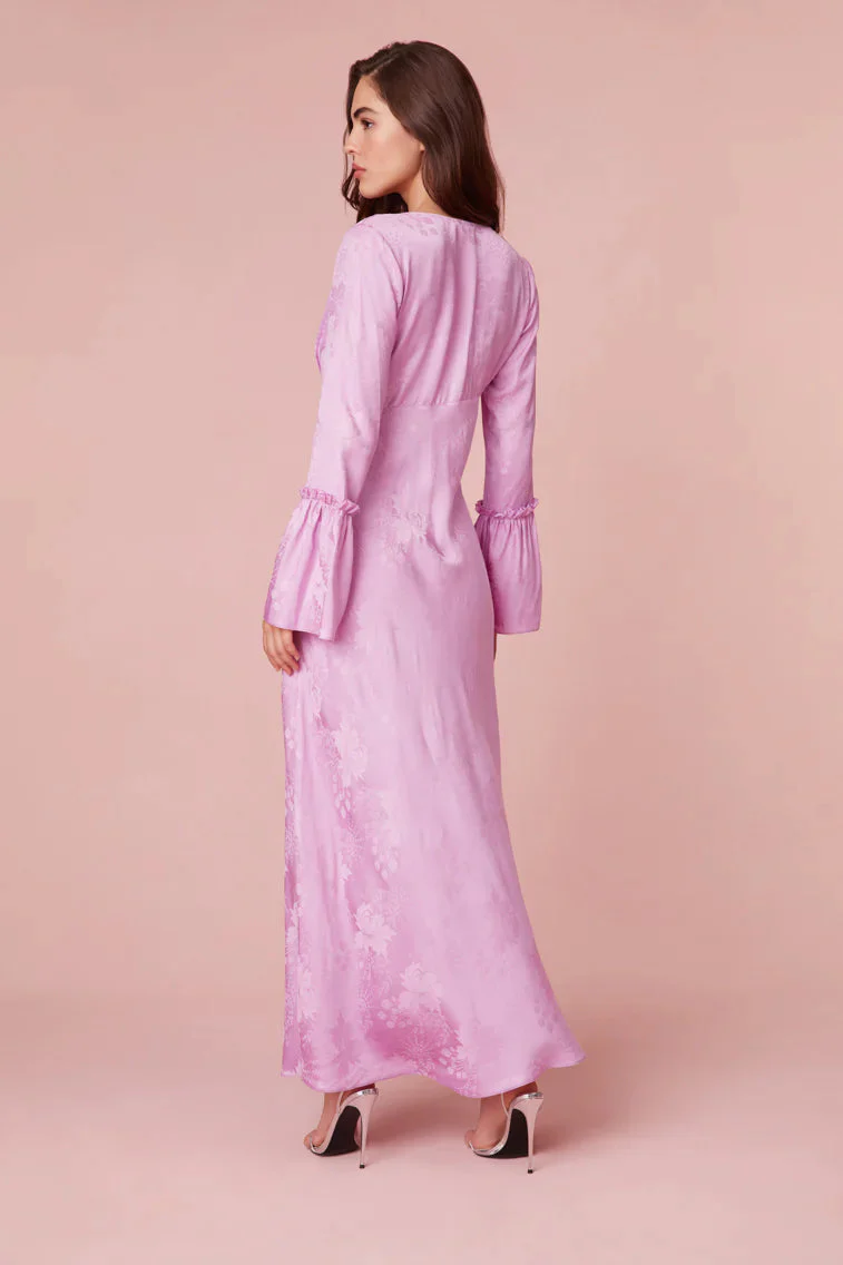 Kalona Silk Jacquard Maxi Dress