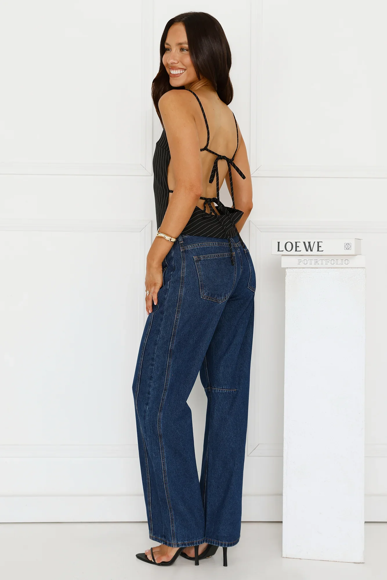 Horizon Top Onyx Pinstripe