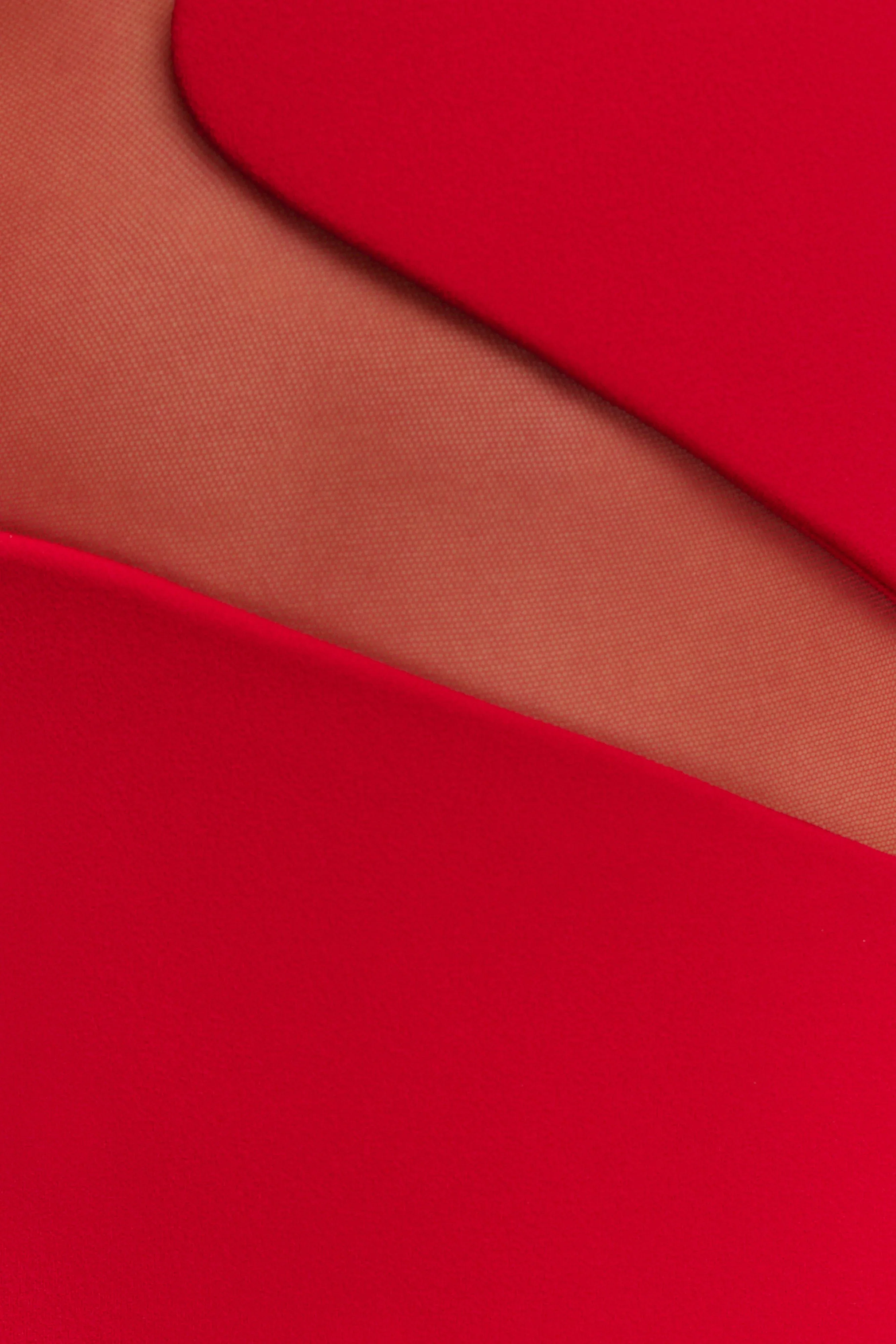 Lianne Strapless Maxi Dress - Red