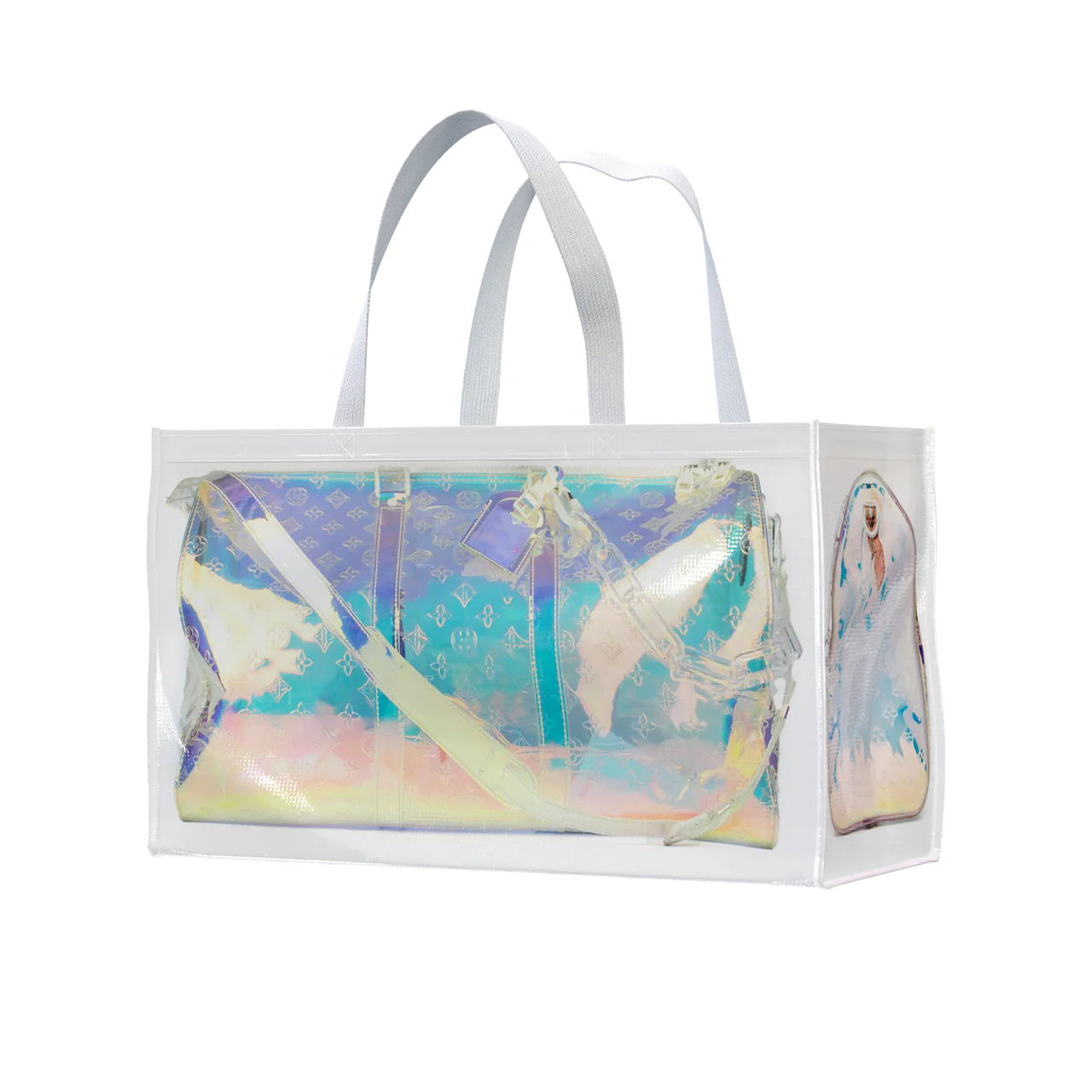 Tita Virgilia Duffle Grocery Bag Iridescent Large