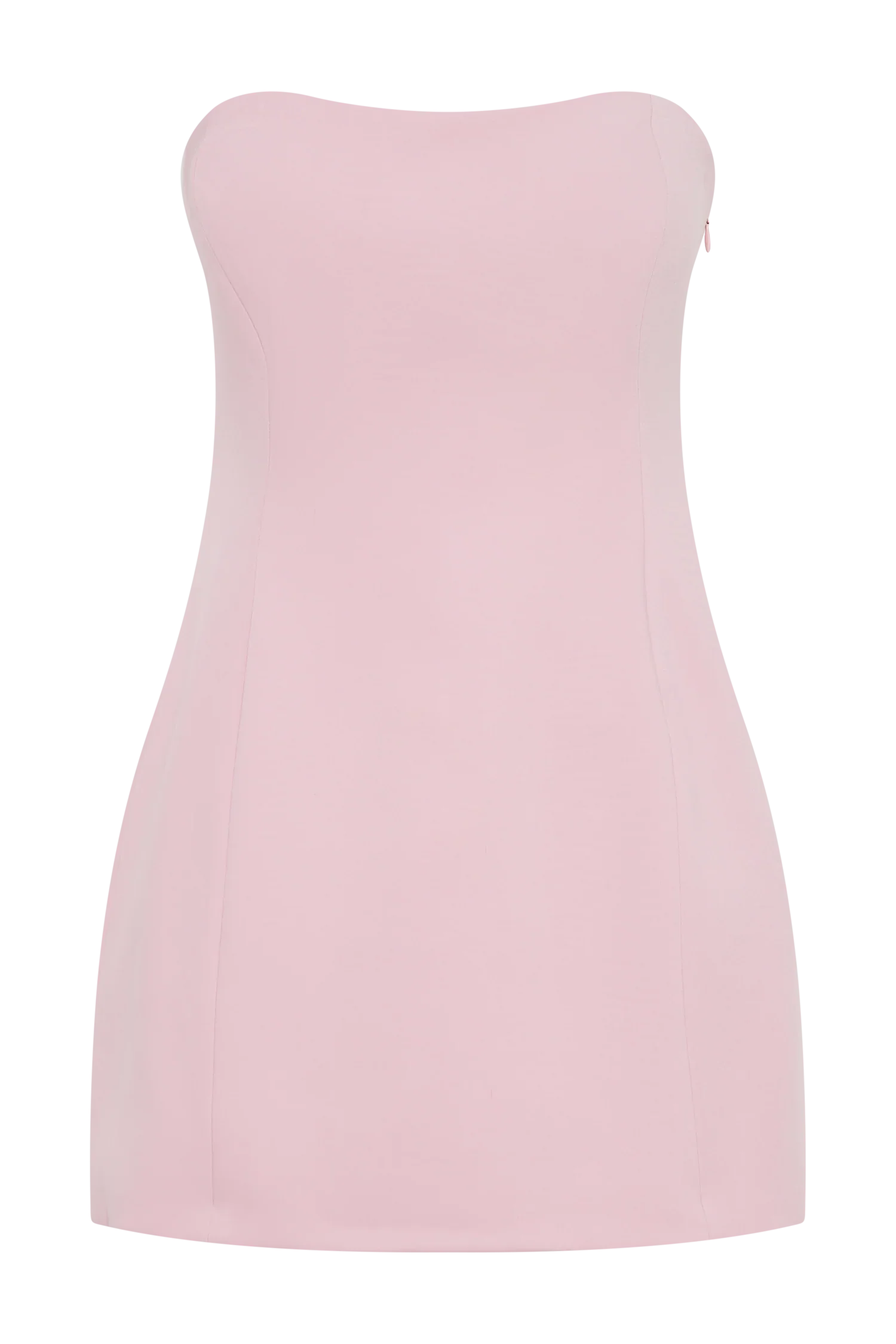 Neeka Strapless Bow Back Mini Dress - Pink