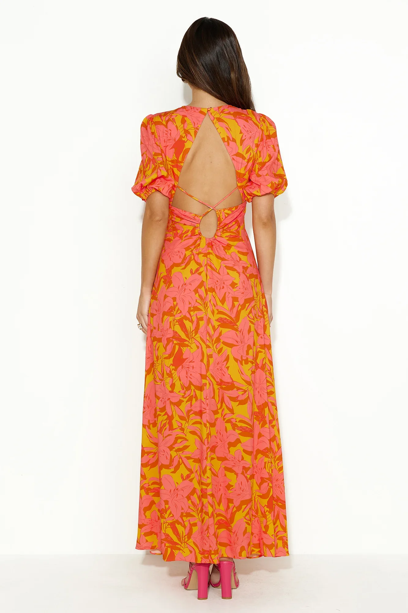 In The Hills Maxi Dress Orange