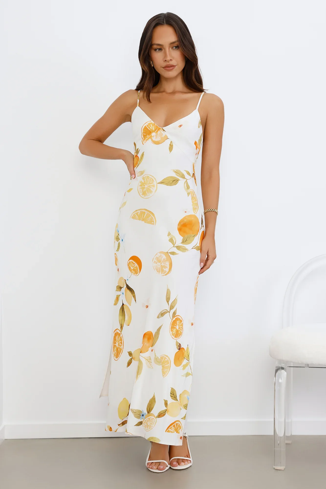 Lemonade Luxe Maxi Dress White