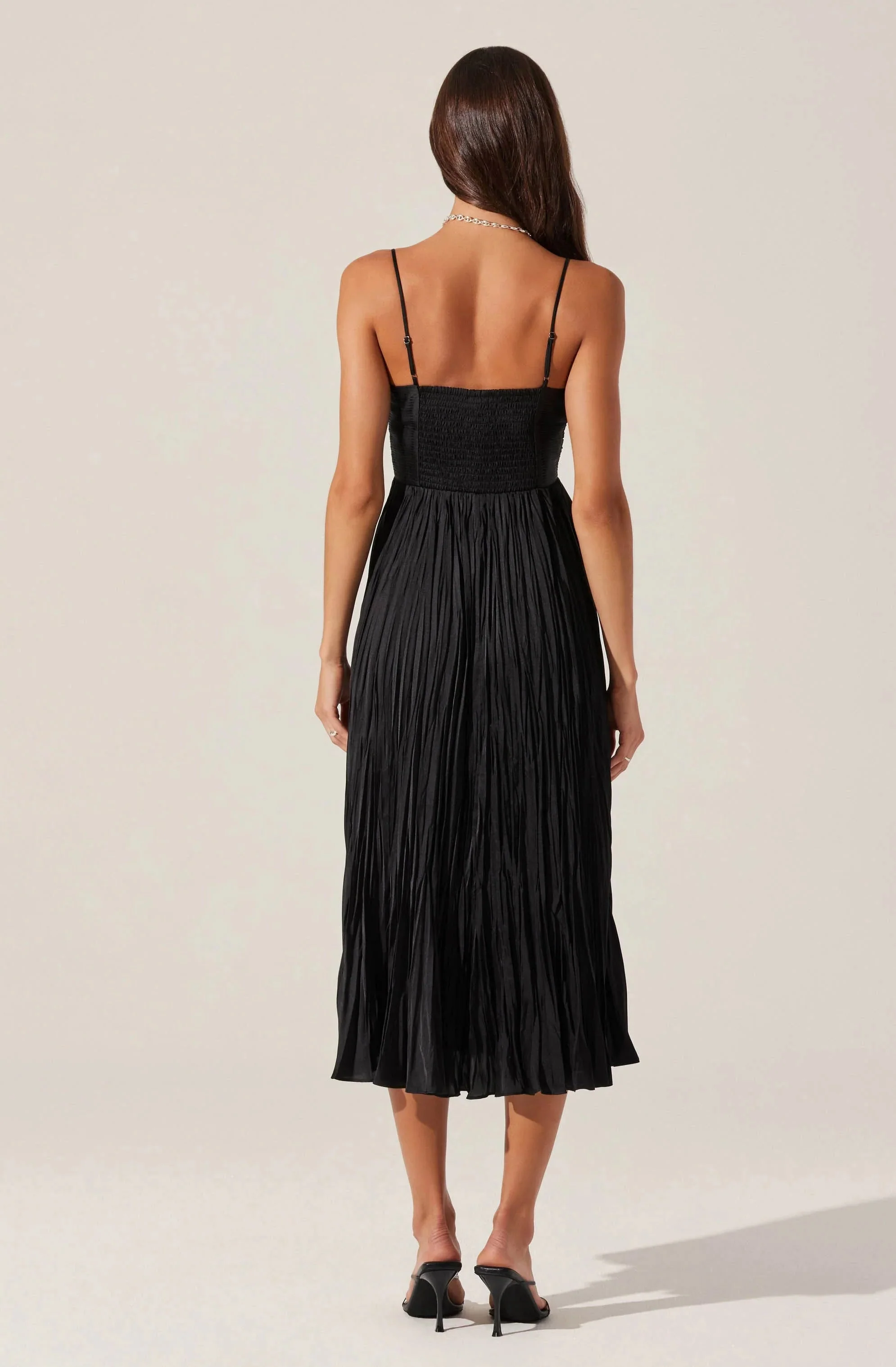 Maeve Pleated Midi Dress