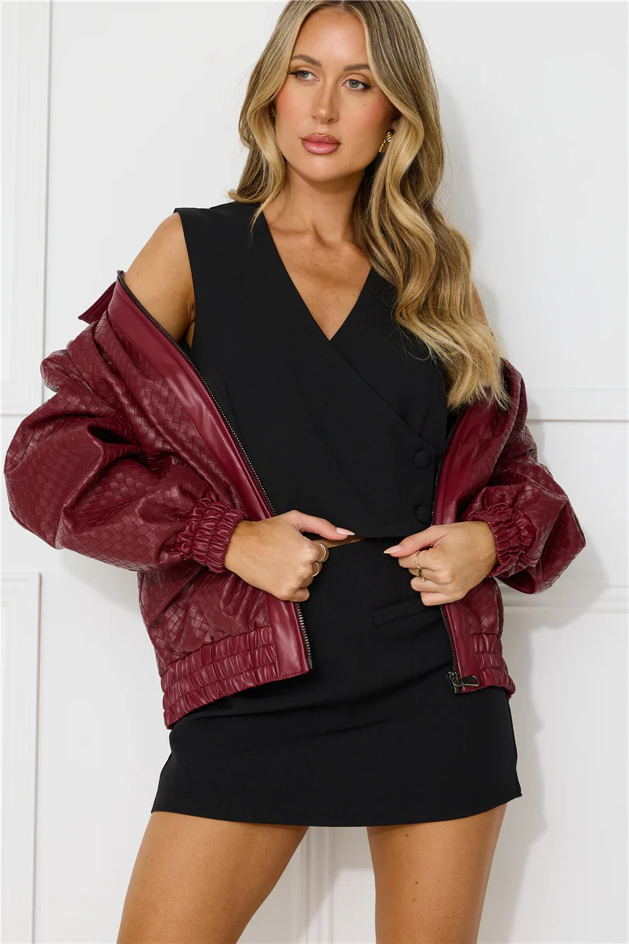 Kenny Bomber Dark Burgundy