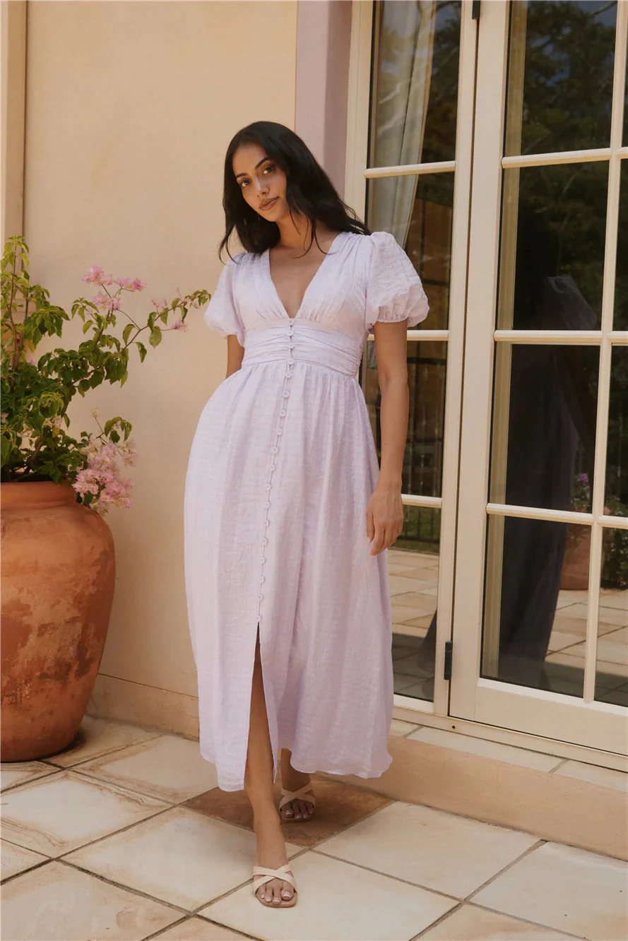 Busy Bee Maxi Dress Lilac