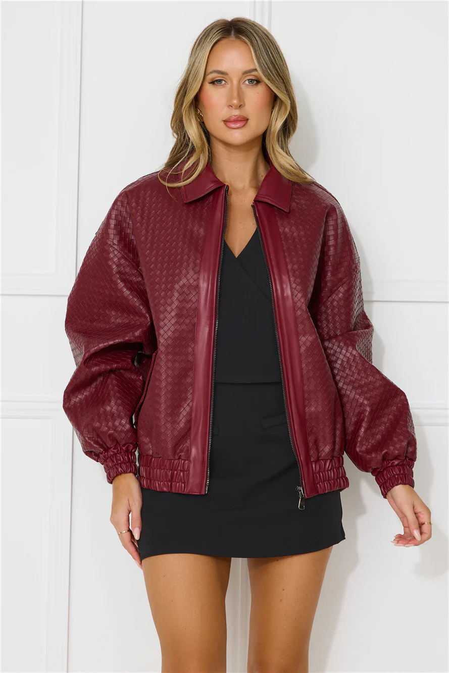 Kenny Bomber Dark Burgundy