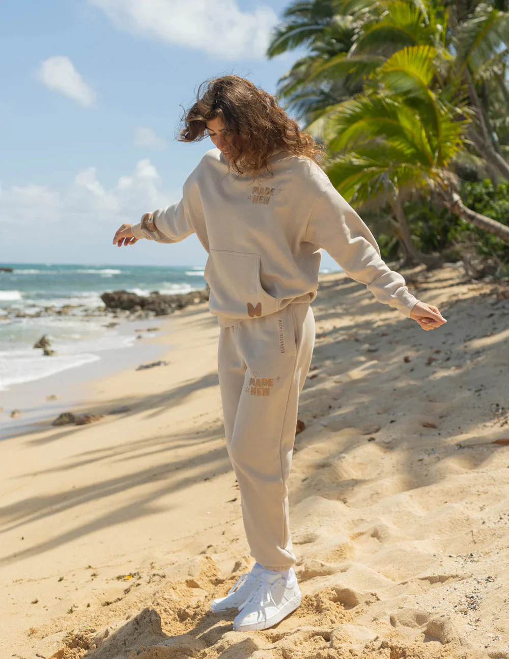 Made New Cream Unisex Hoodie