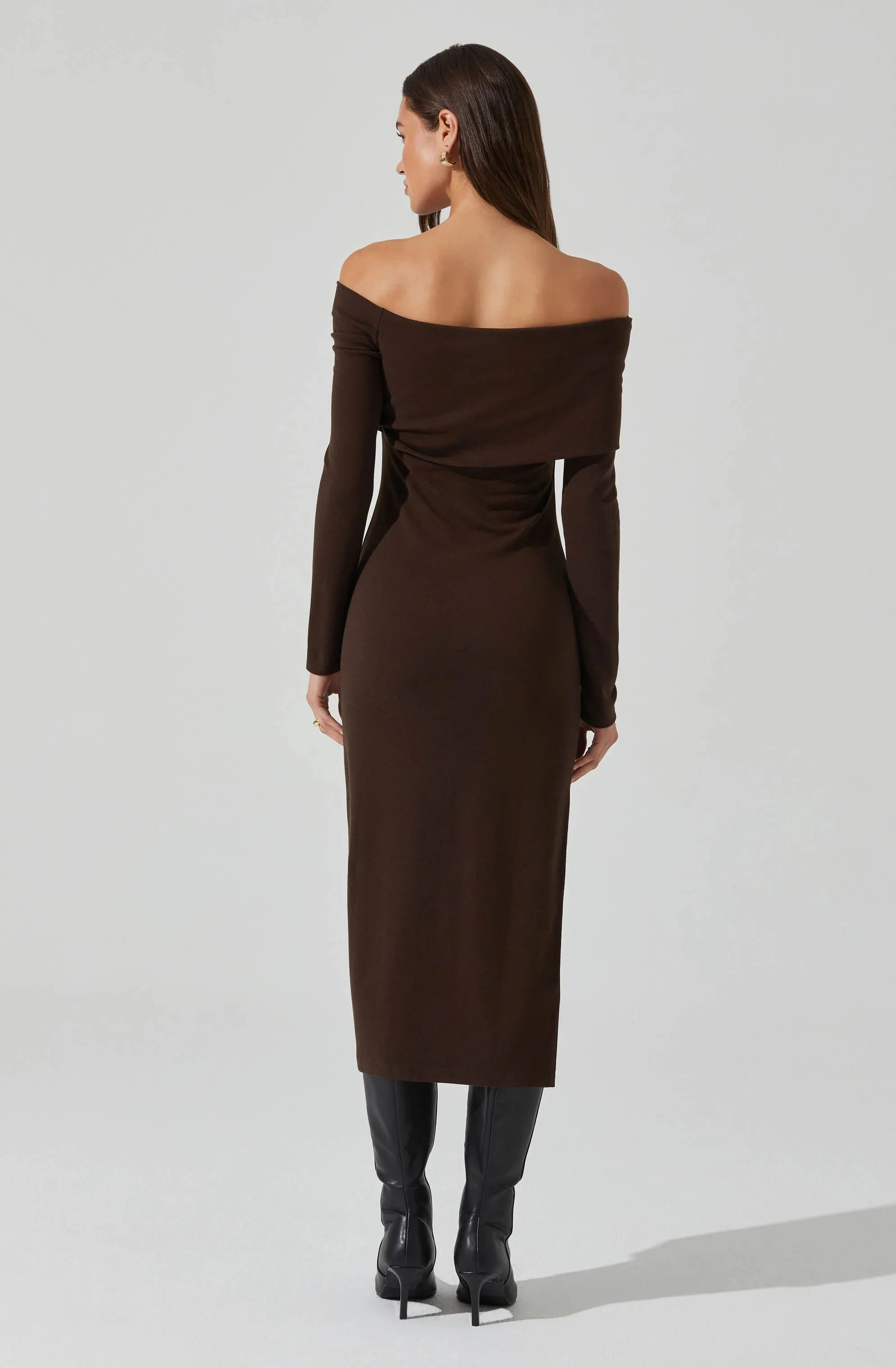 Jada Off Shoulder Midi Dress