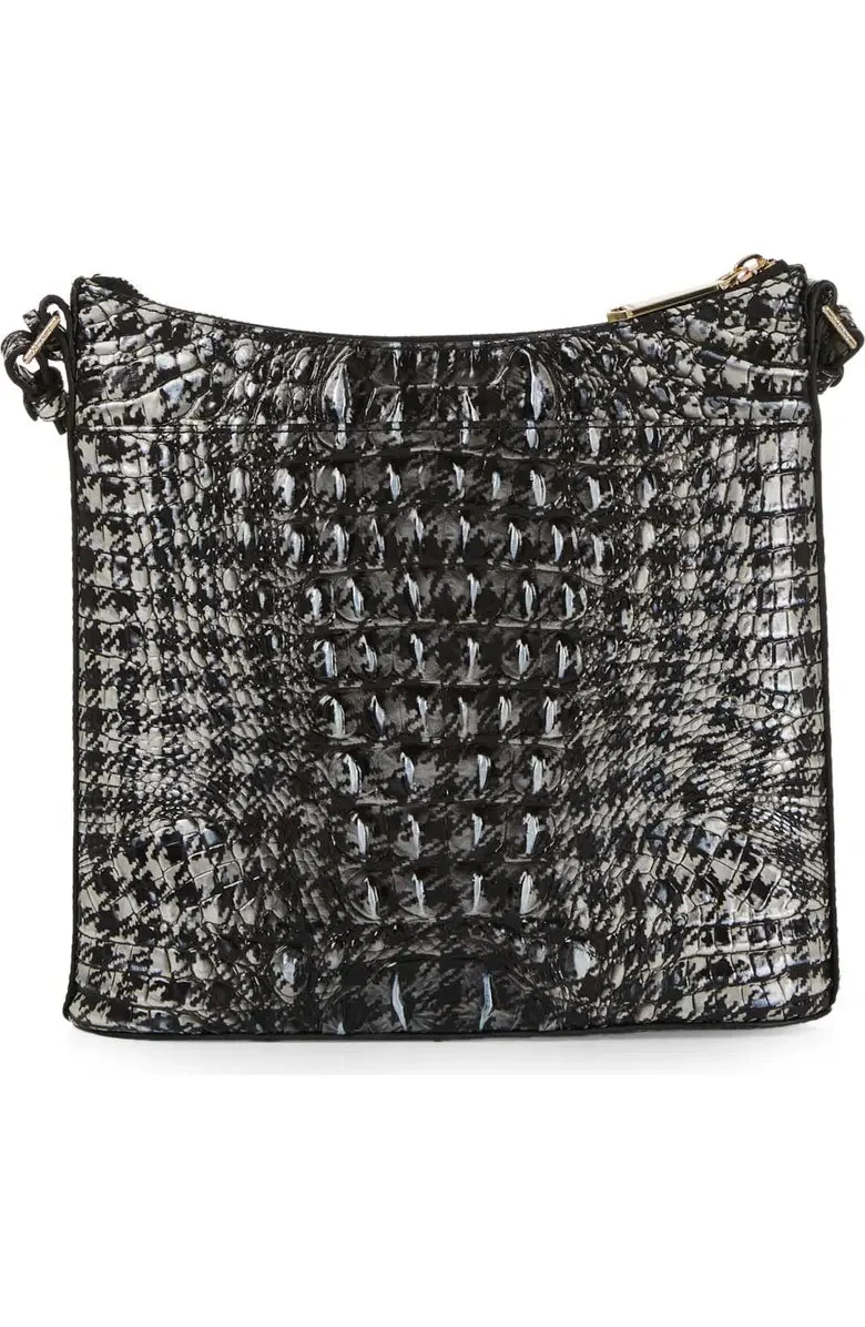 Katie Croc Embossed Leather Crossbody Bag Brahmin
