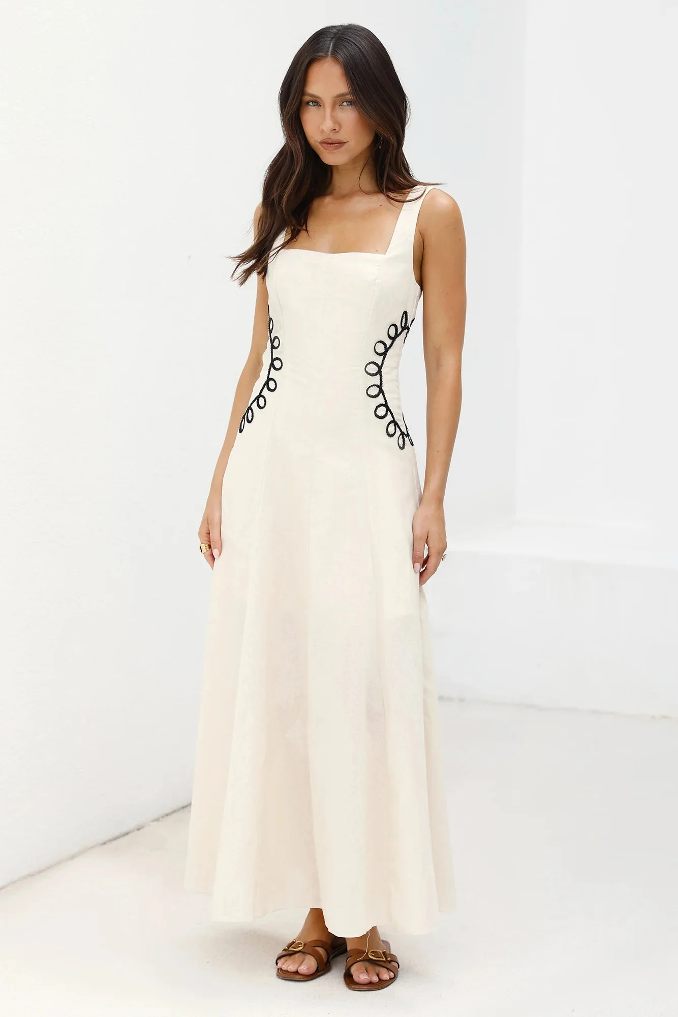 Sonora Sun Maxi Dress Beige