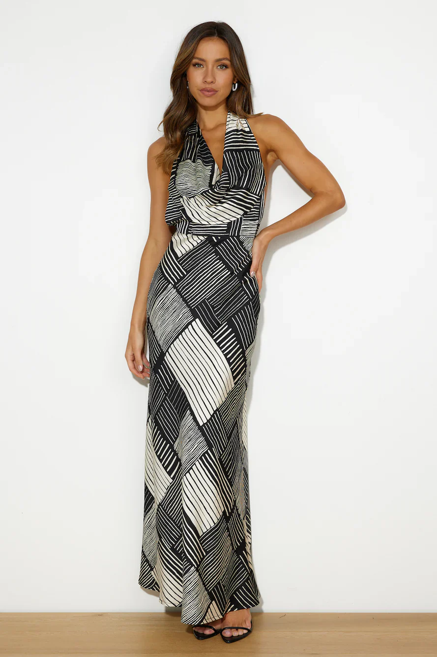 It's An Illusion Maxi Dress Black
