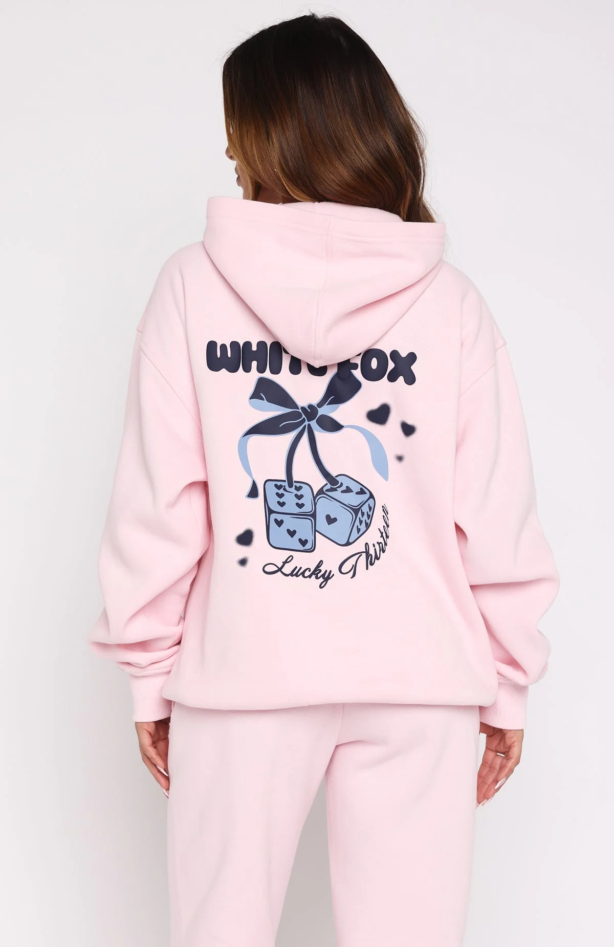 Lucky Thirteen Cheyenne Oversized Hoodie Soft Pink