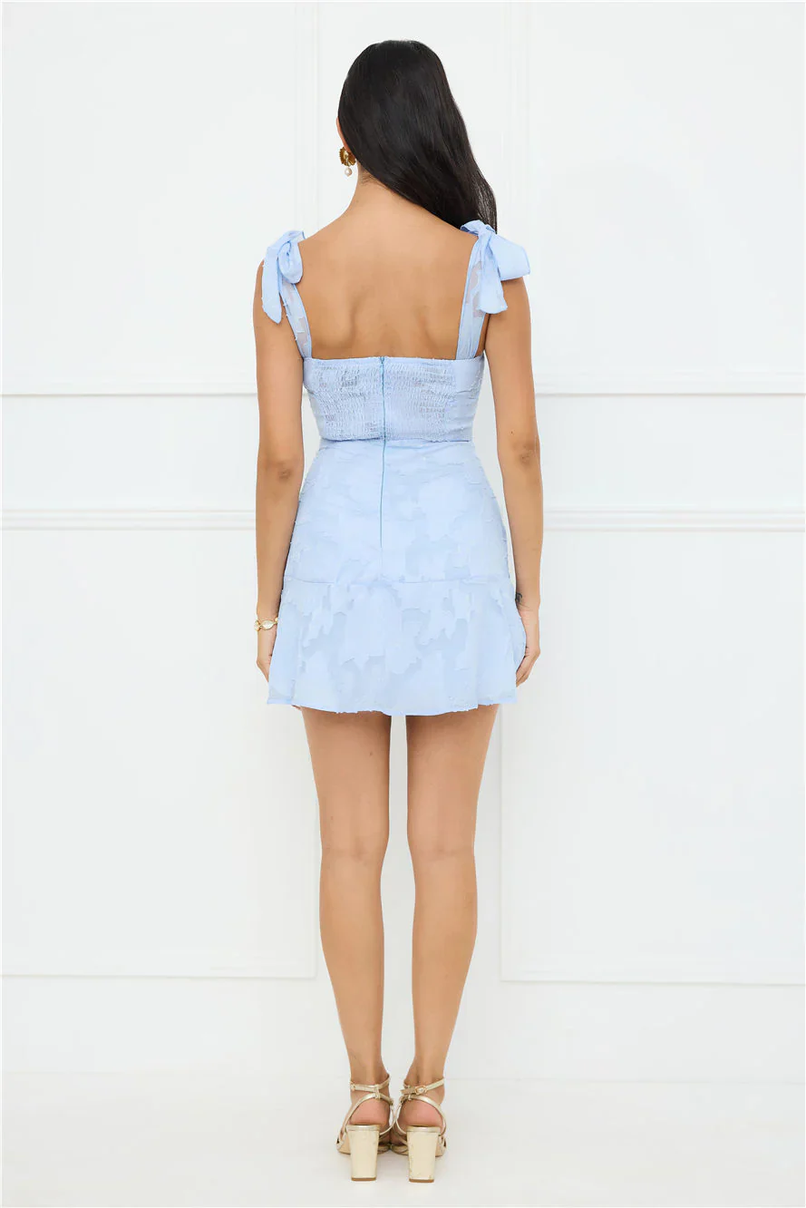 Island Reverie Mini Dress Blue