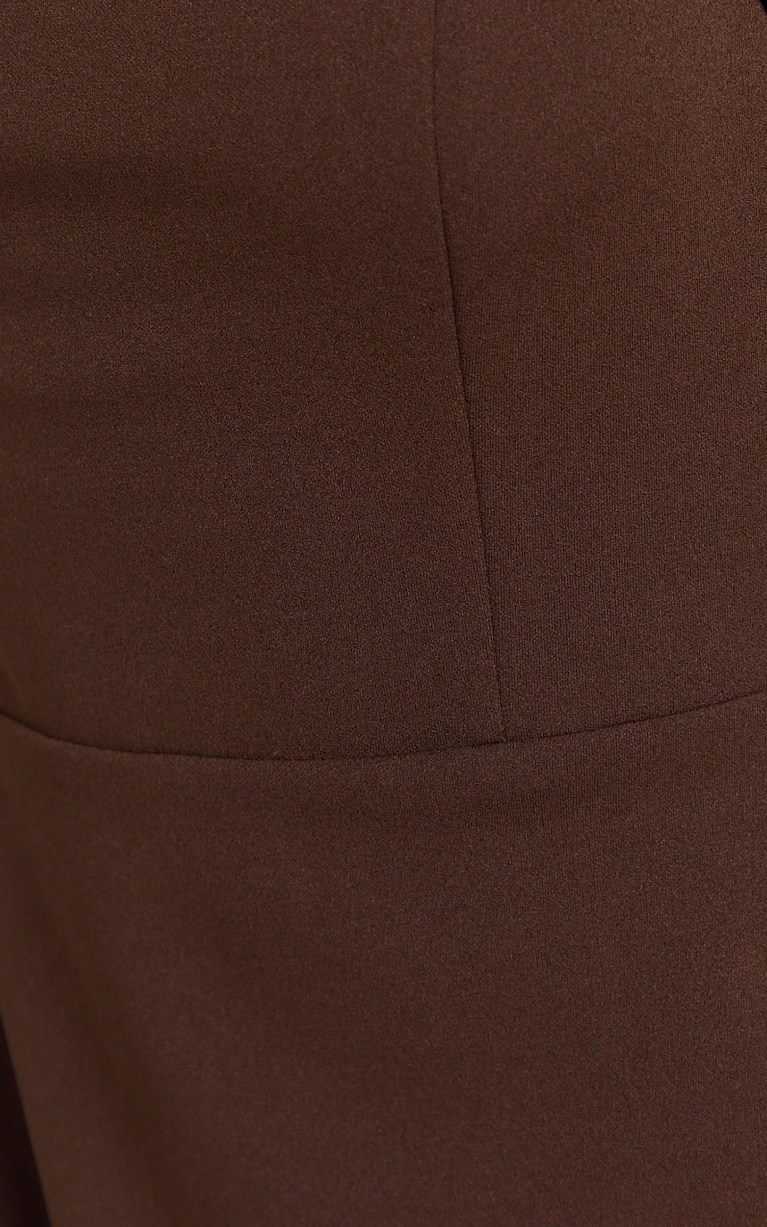 Salome Midi Dress Halter Neck Column Dress in Chocolate