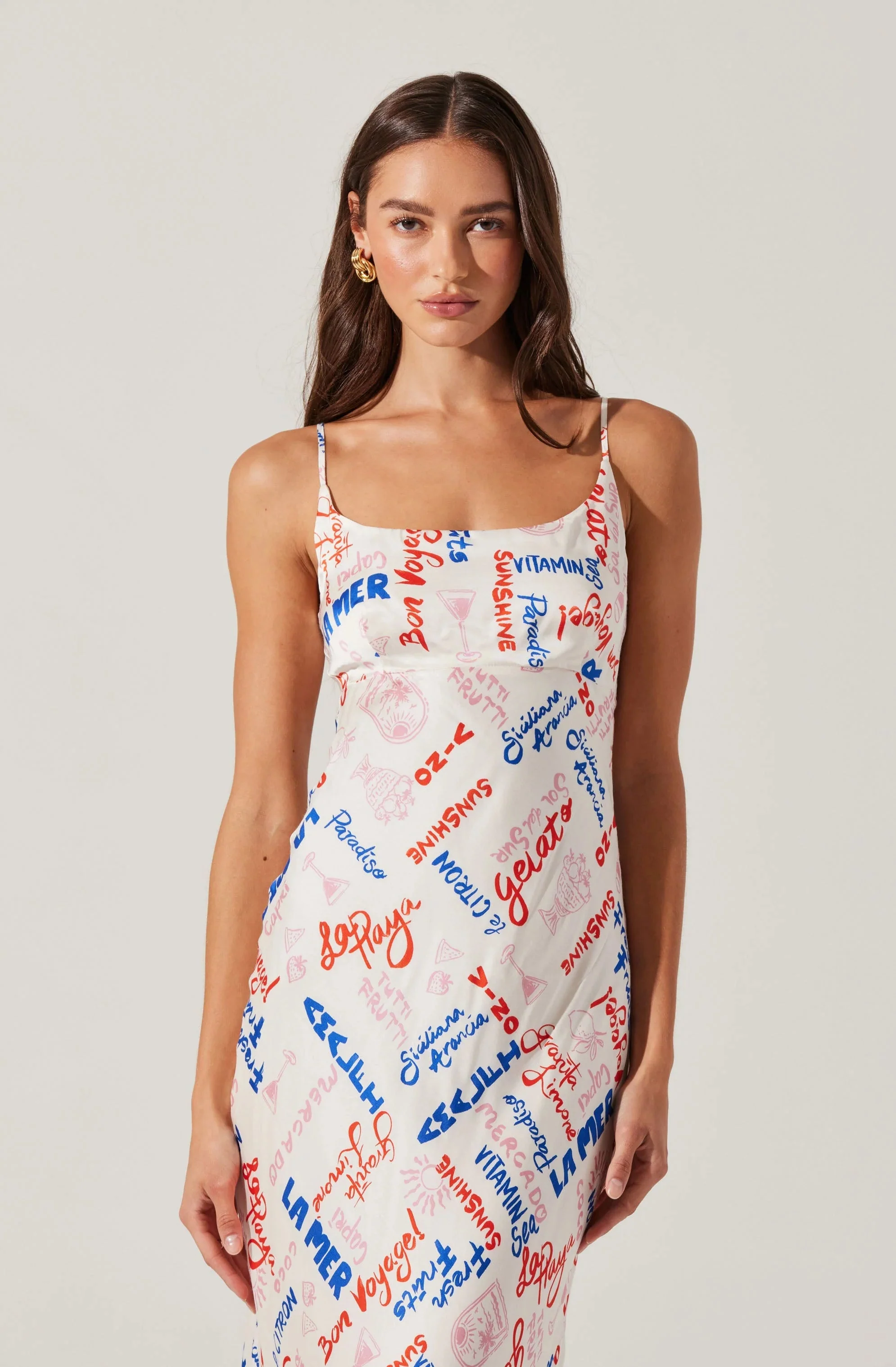 Joan Satin Midi Dress