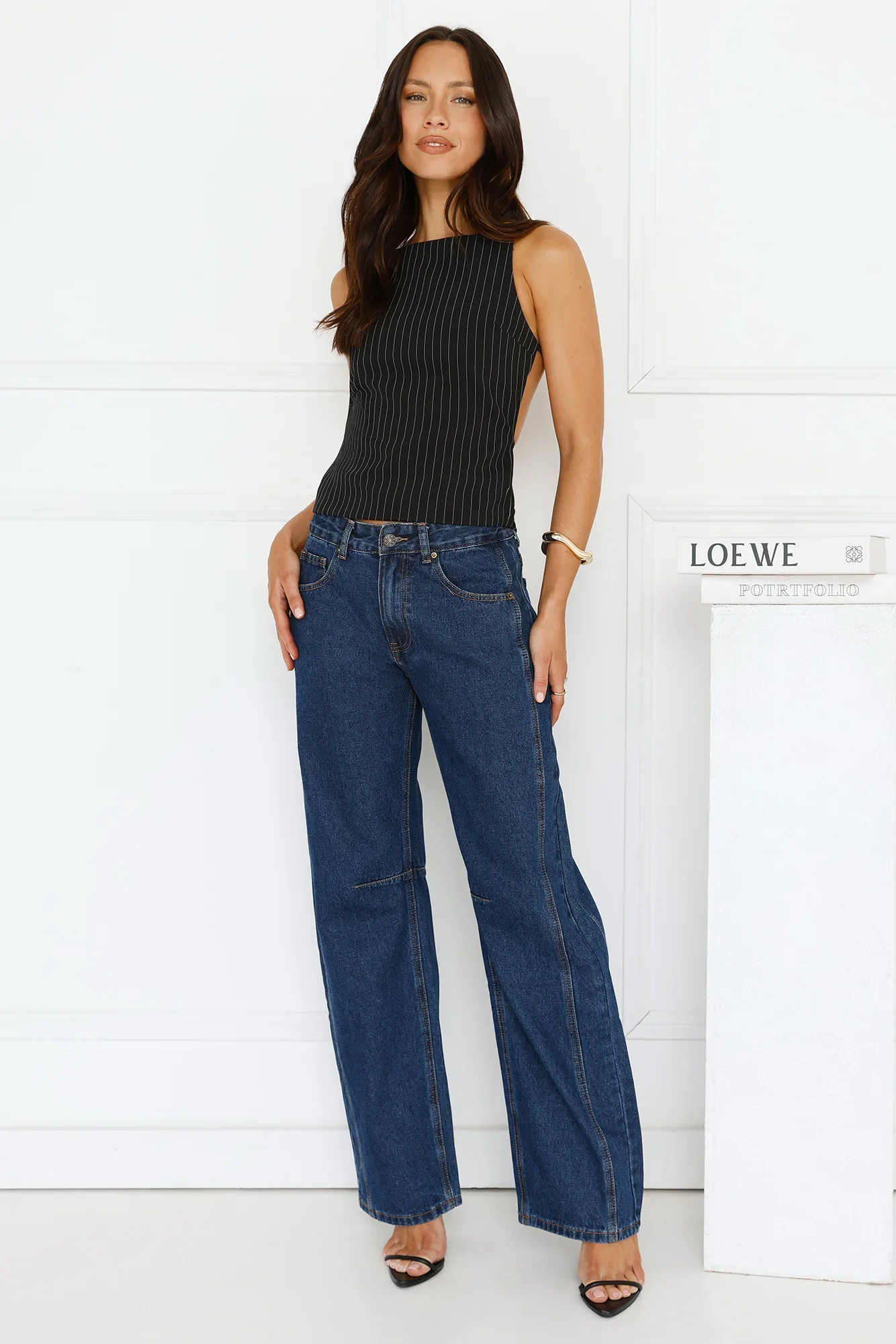 Horizon Top Onyx Pinstripe