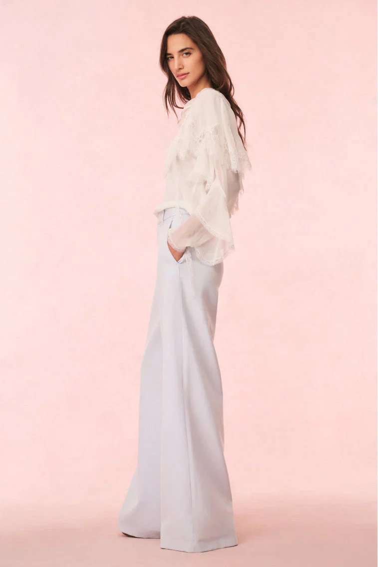 Samuela Wool-Blend Wide-Leg Trouser