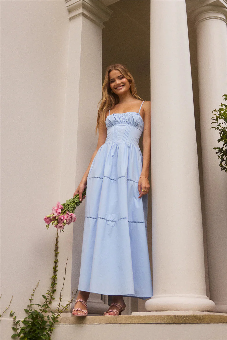 Mandy More Maxi Dress  Blue