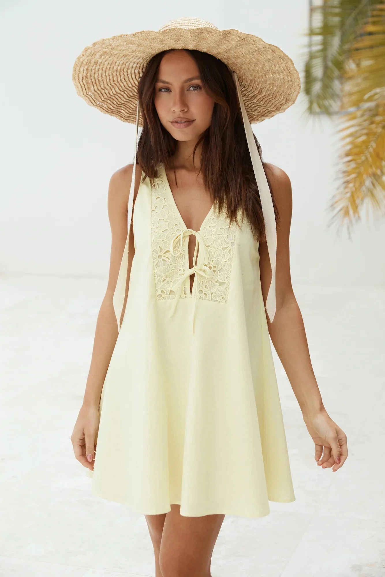 Love In Limoncello Mini Dress Yellow
