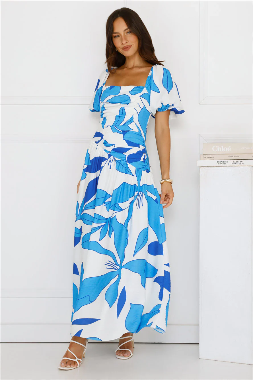 Jet Set Go Maxi Dress Blue