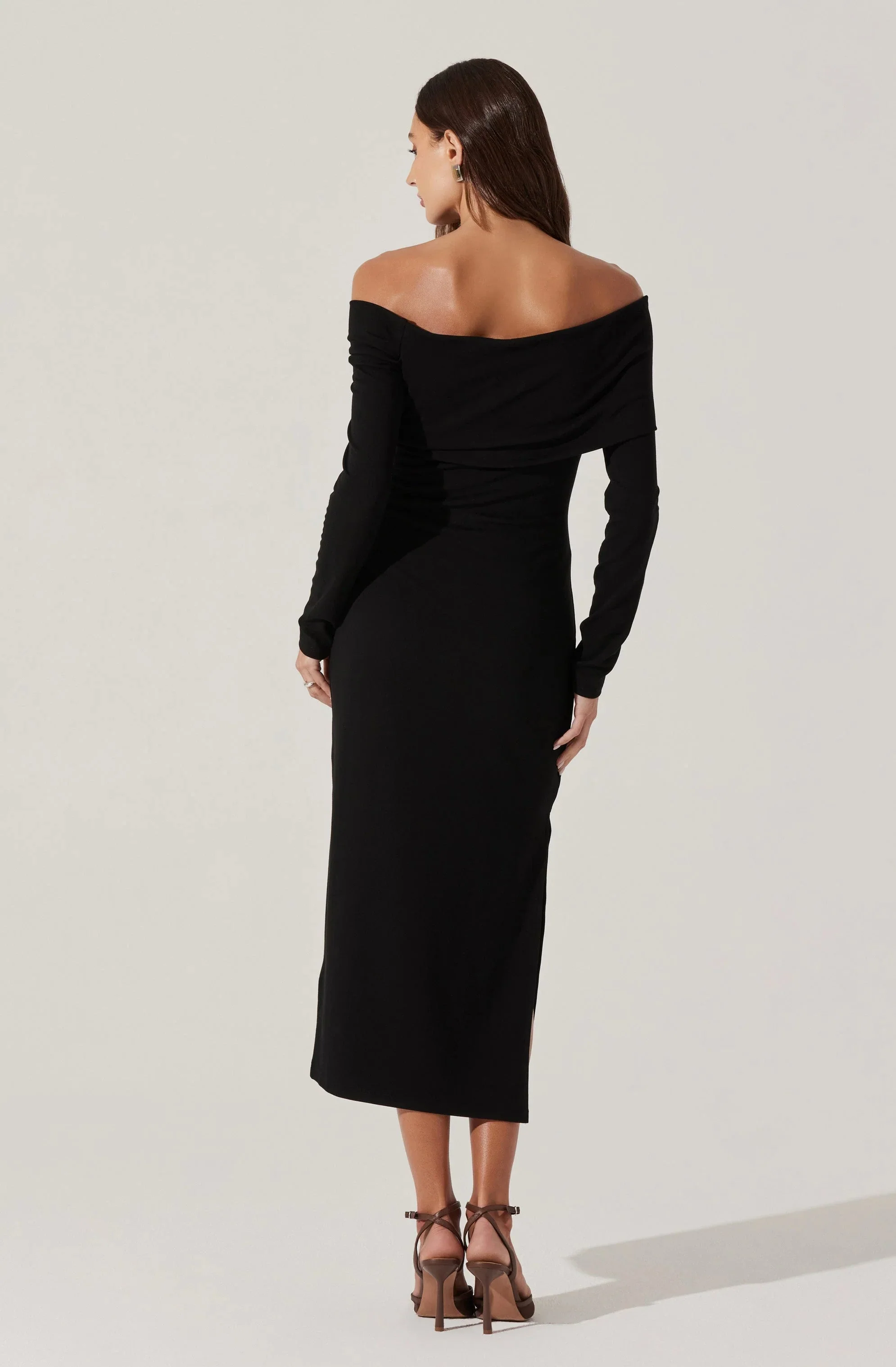 Jada Off Shoulder Midi Dress