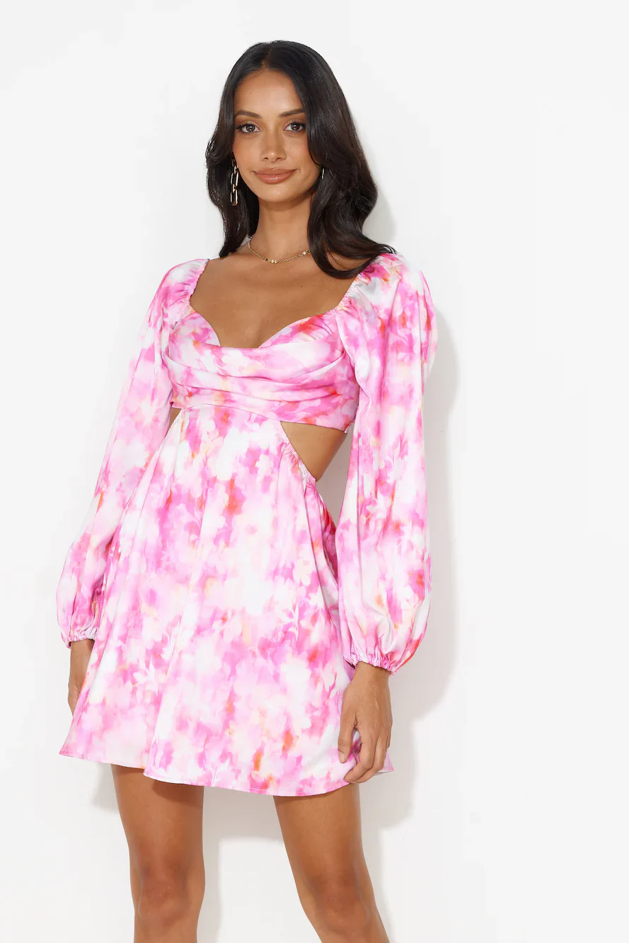 Highlight Love Mini Dress Pink