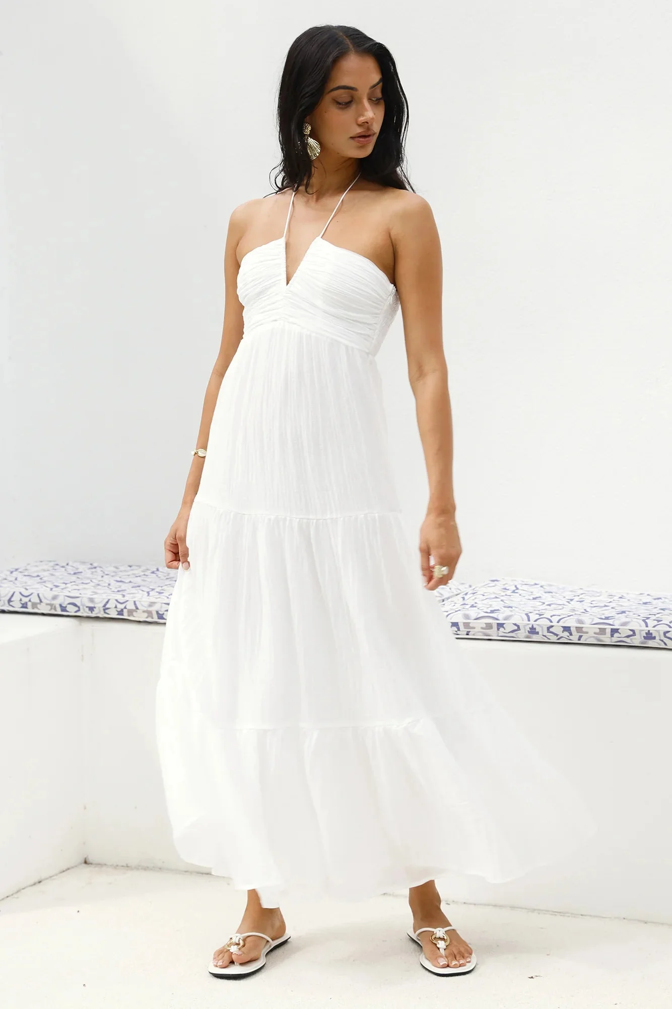 Adorations Maxi Dress White