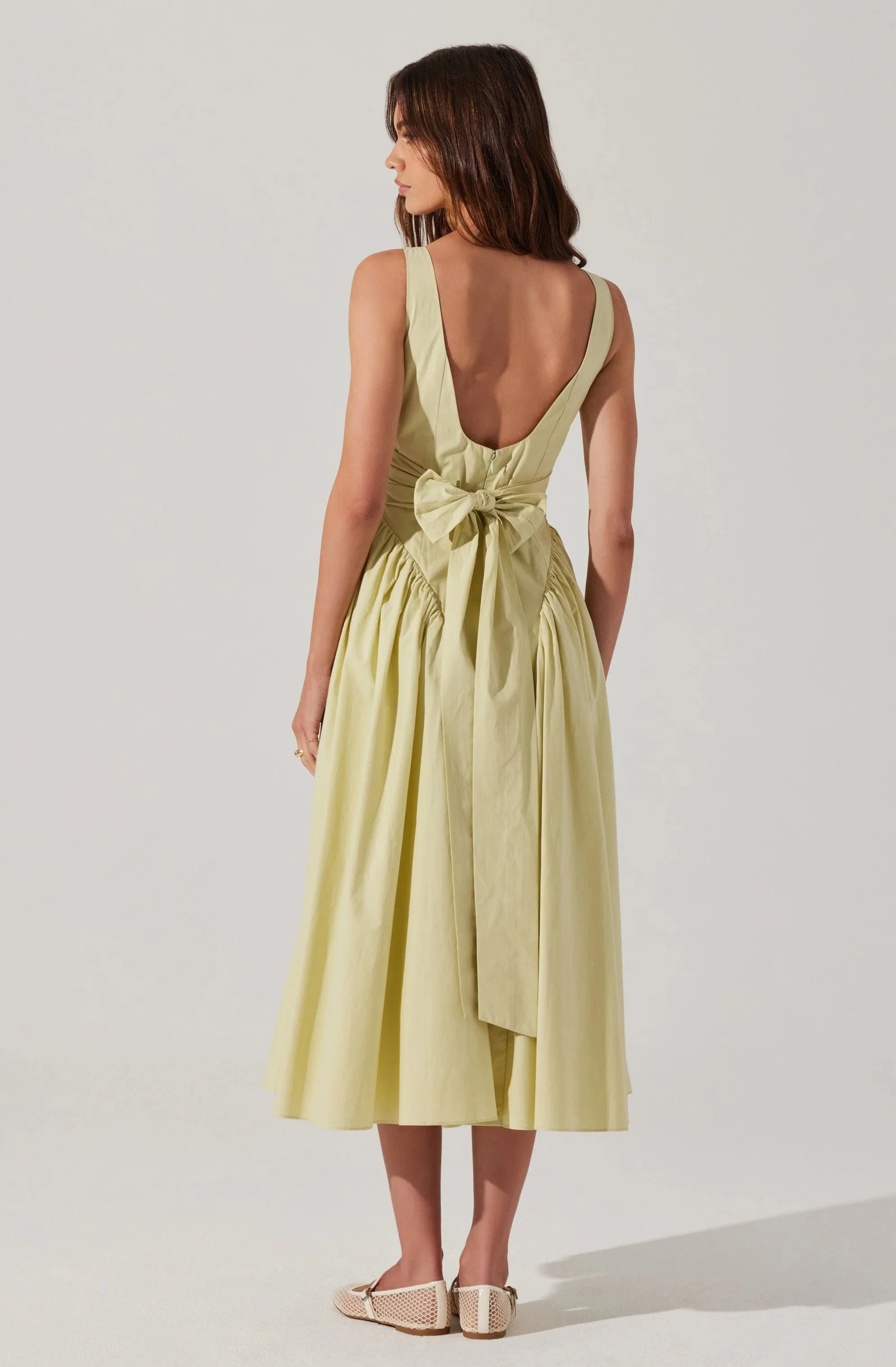 Vinya Poplin Drop Waist Dress