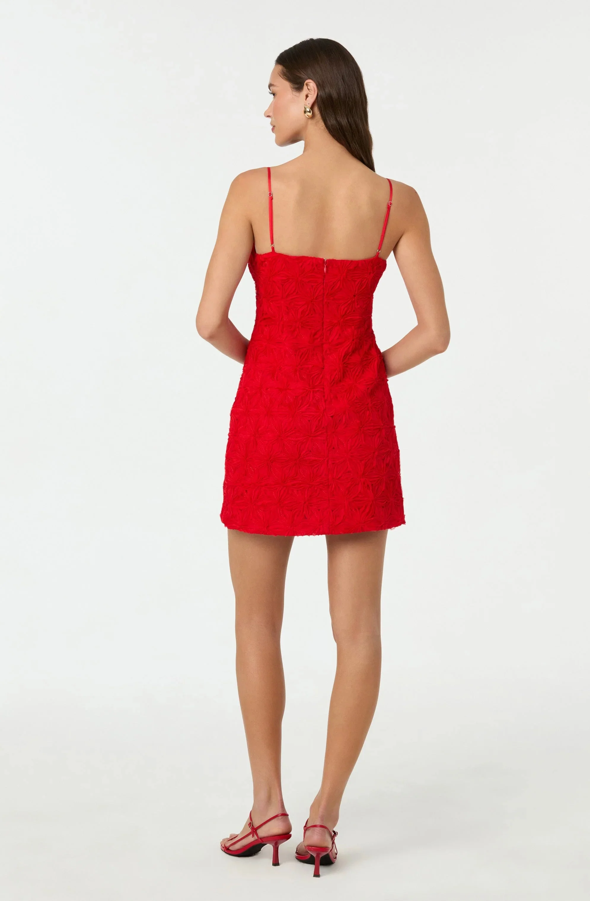 3D Floral Mini Dress