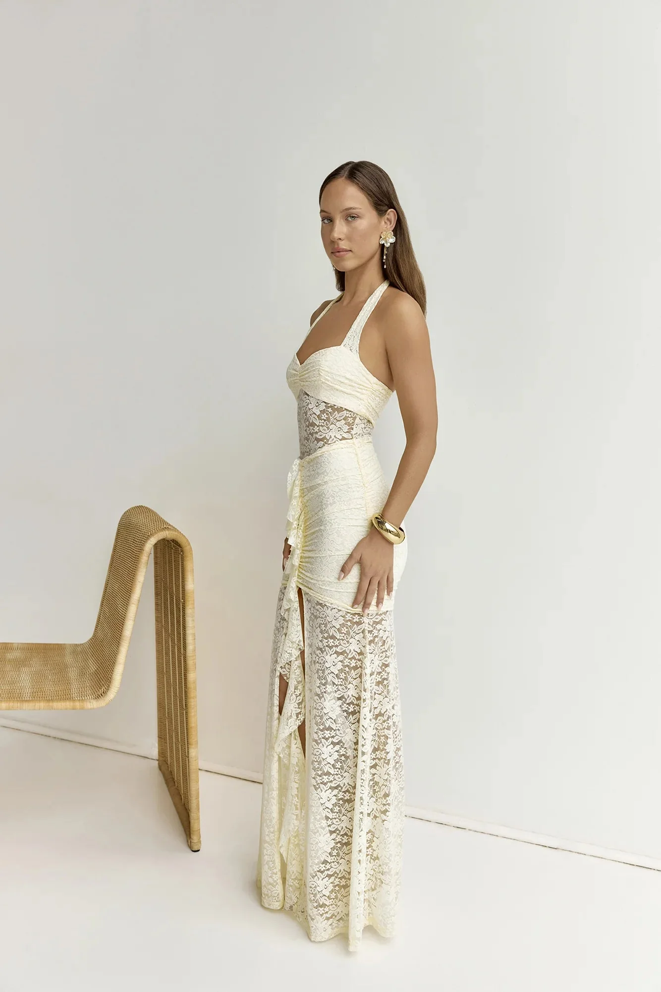 Annika Maxi Dress Lemon