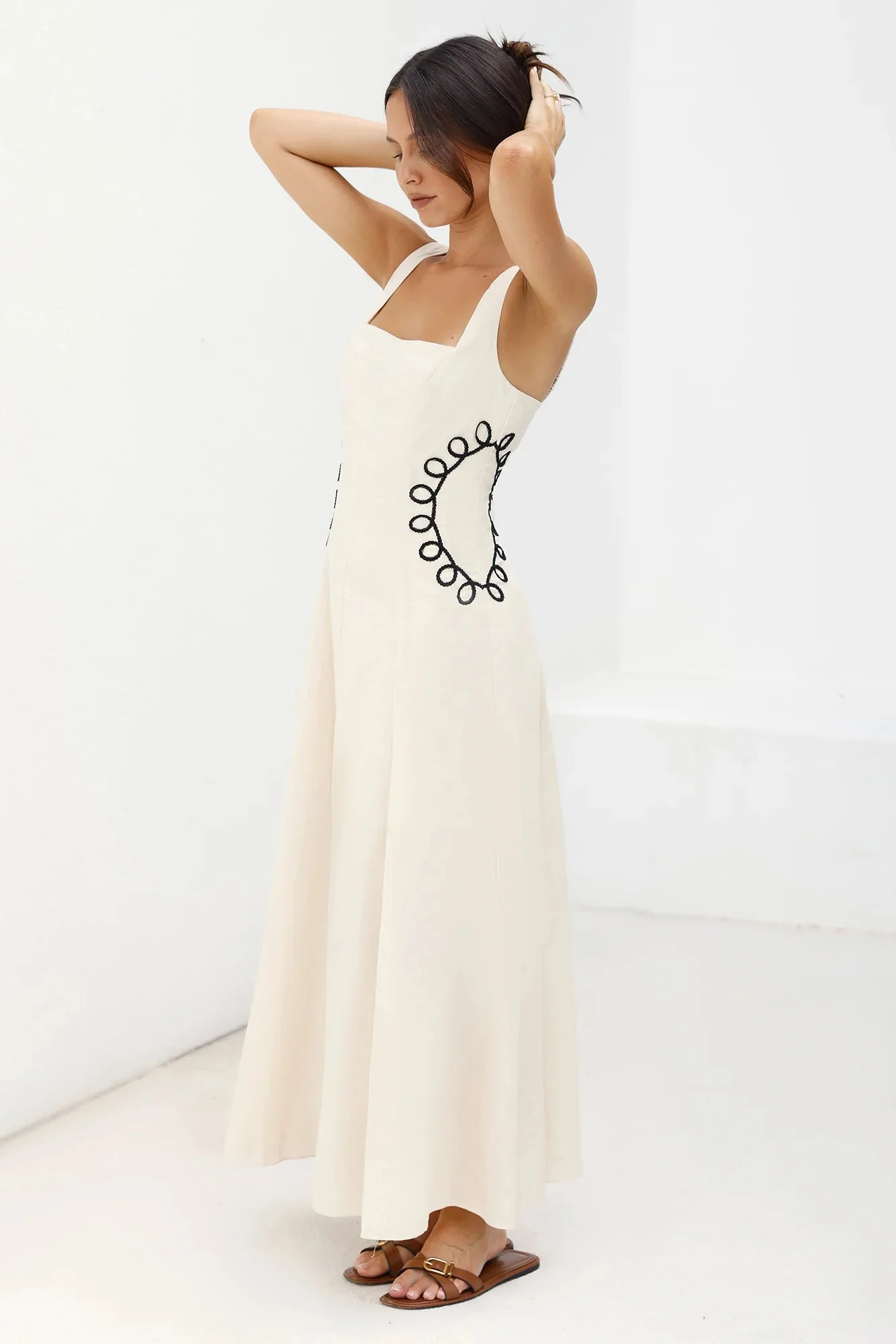 Sonora Sun Maxi Dress Beige