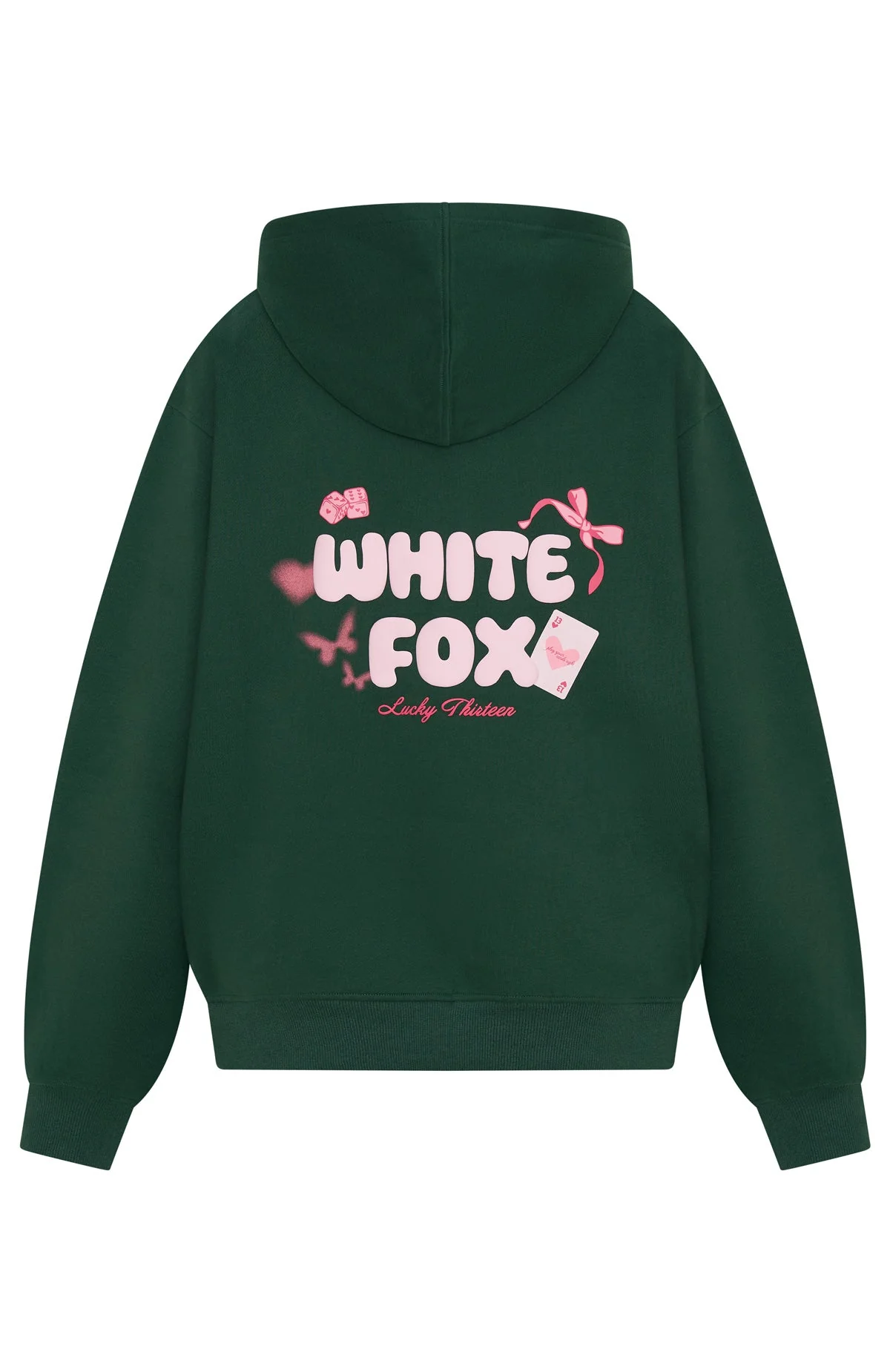 Lucky Thirteen Stephanie Oversized Hoodie Green