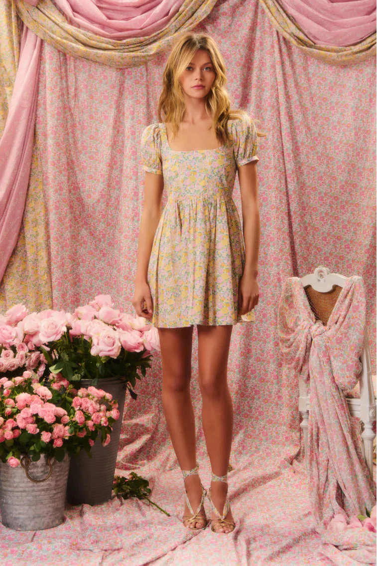 Raleigh Liberty Fabric Baby Doll Mini Dress