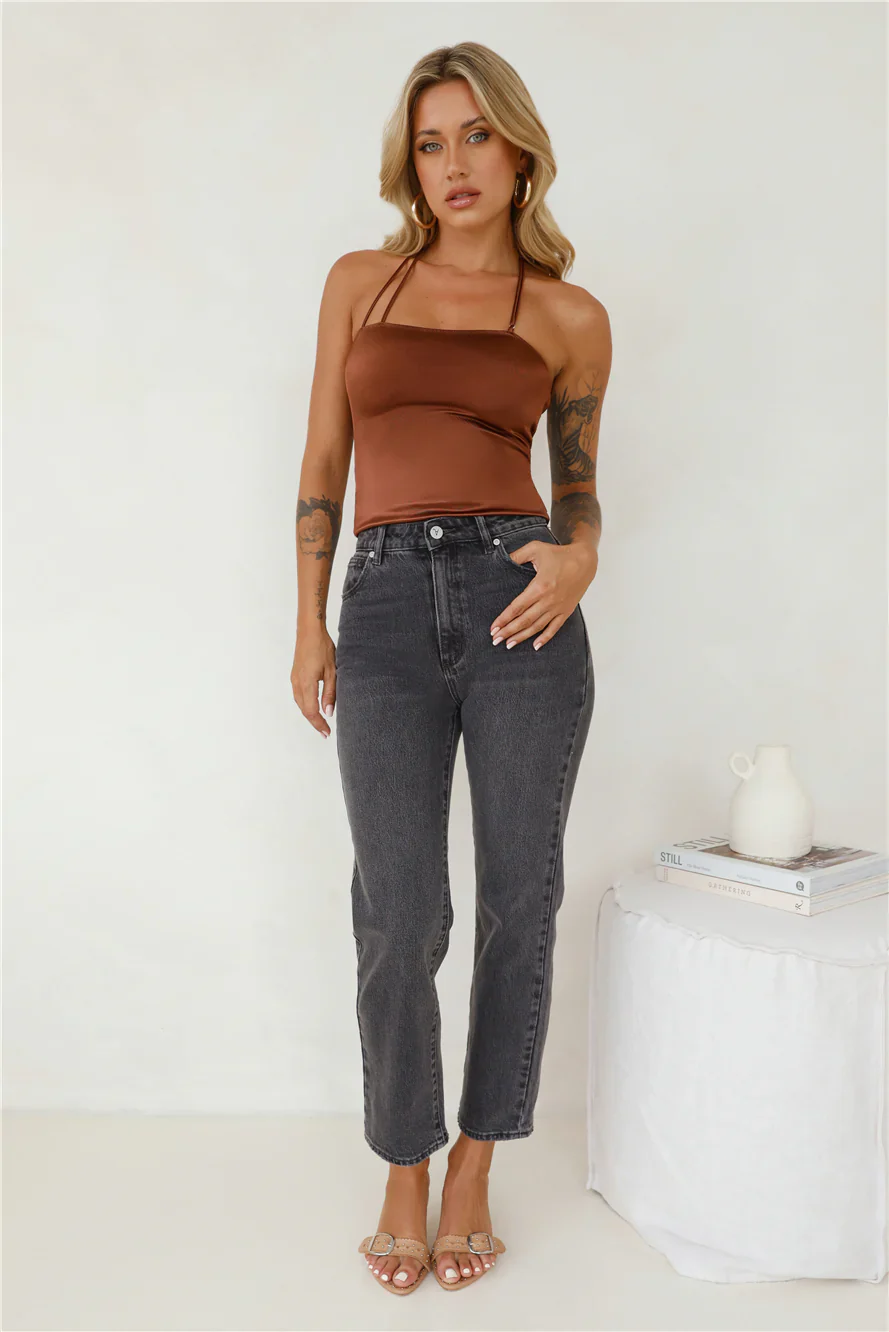 LIONESS Minimalist Tank Chocolate