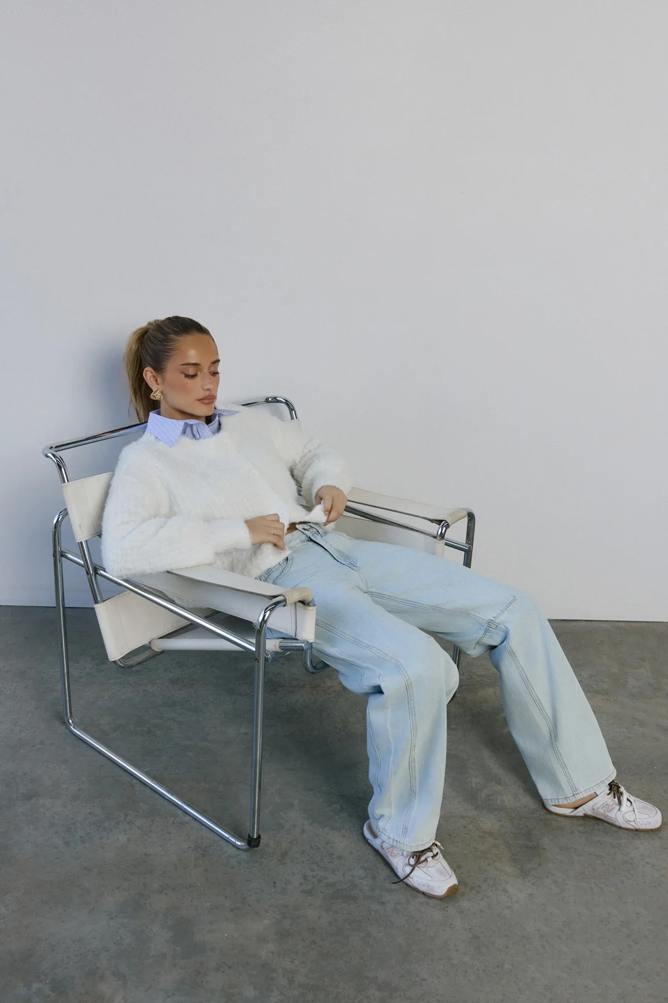 Ice Queen Knit Cardigan White