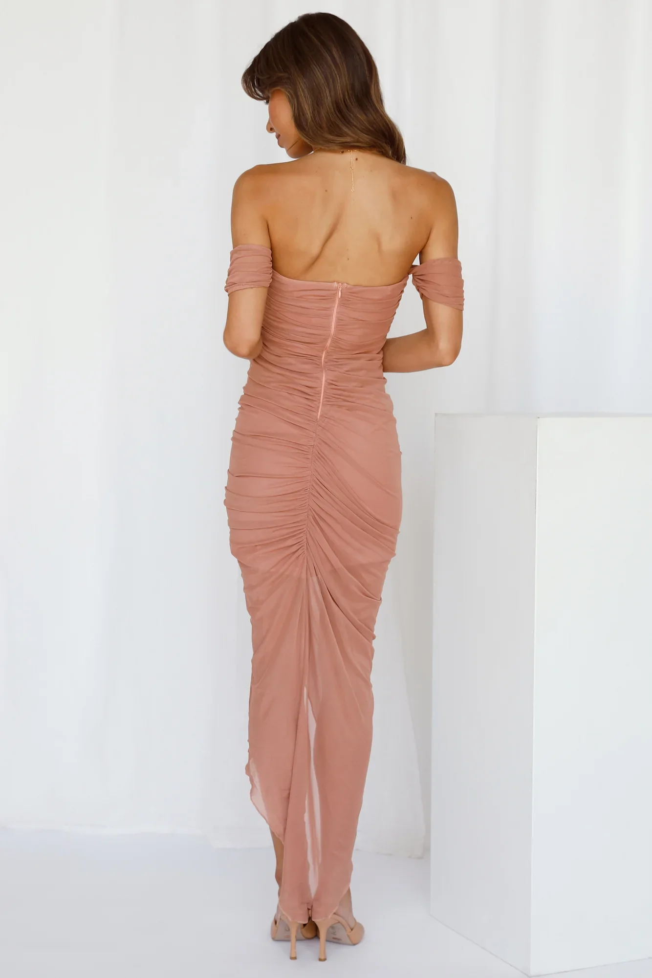 Jungle Queen Midi Dress Blush