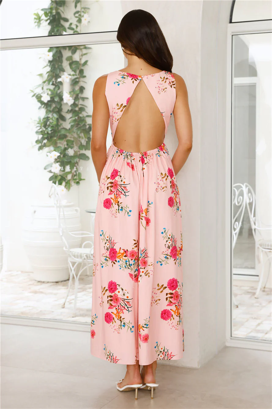 Isn't She Lovely Maxi Dress Pink